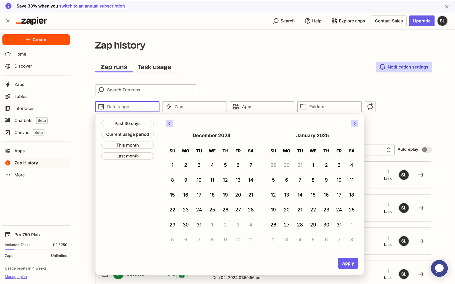 Zapier Web Productivity interface screenshot 20