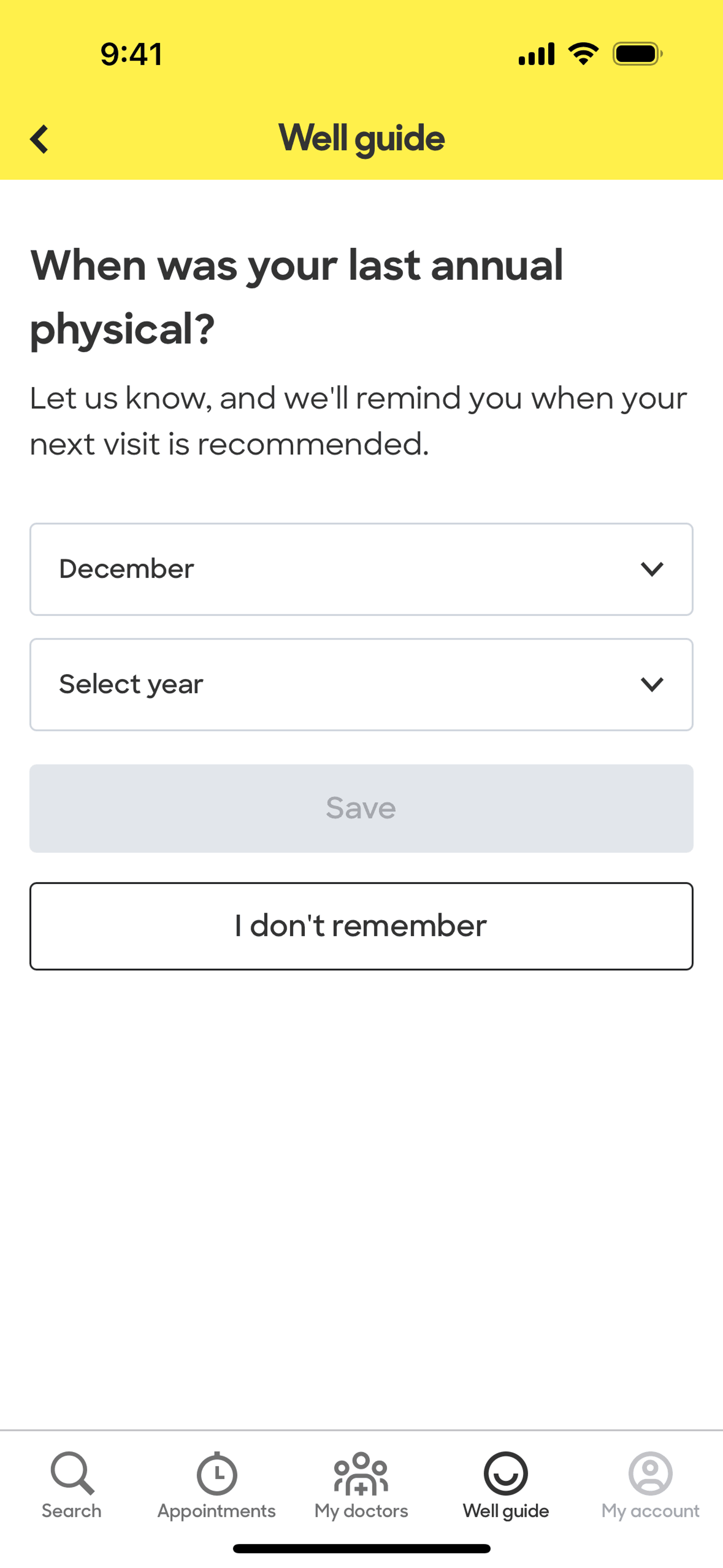 Zocdoc iOS Medical interface screenshot 9