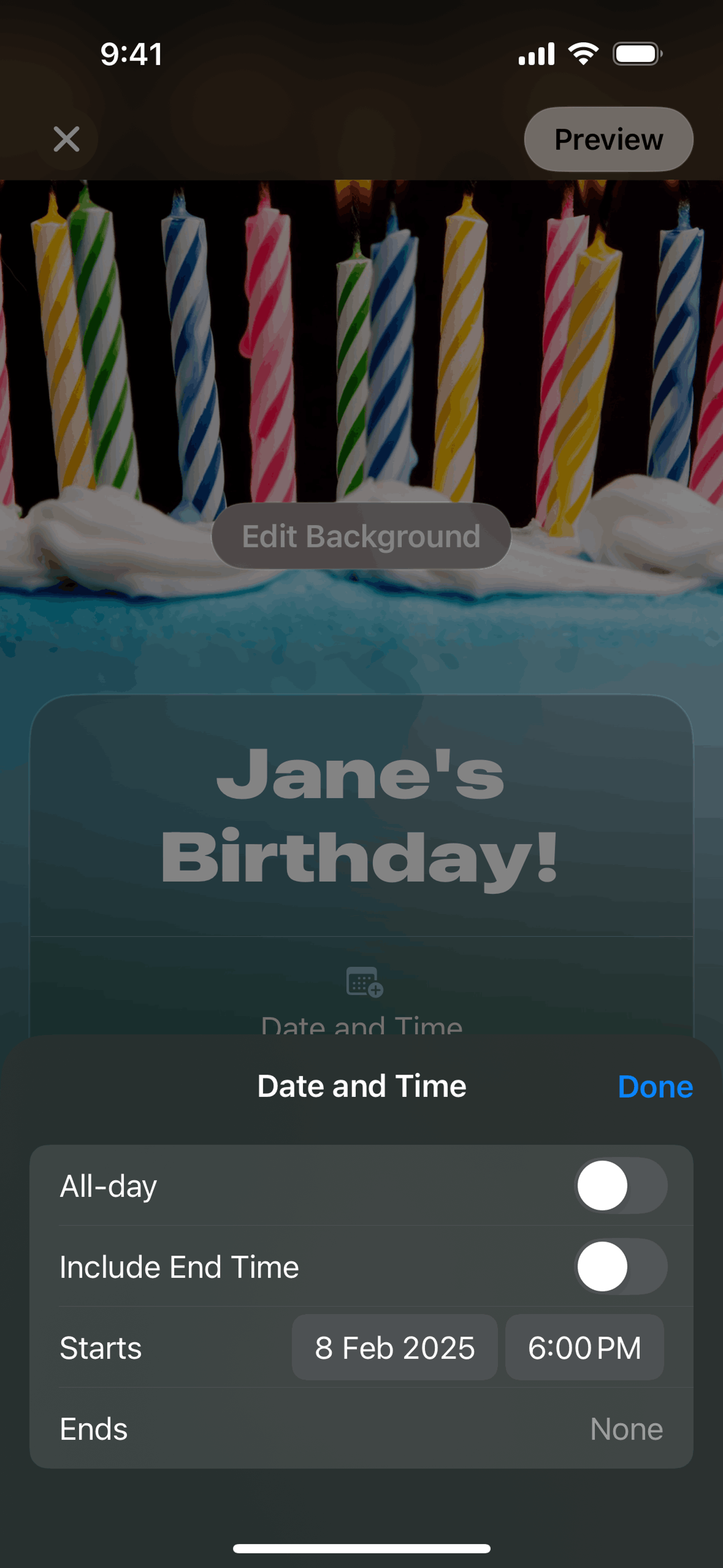Apple Invites iOS Lifestyle interface screenshot 5