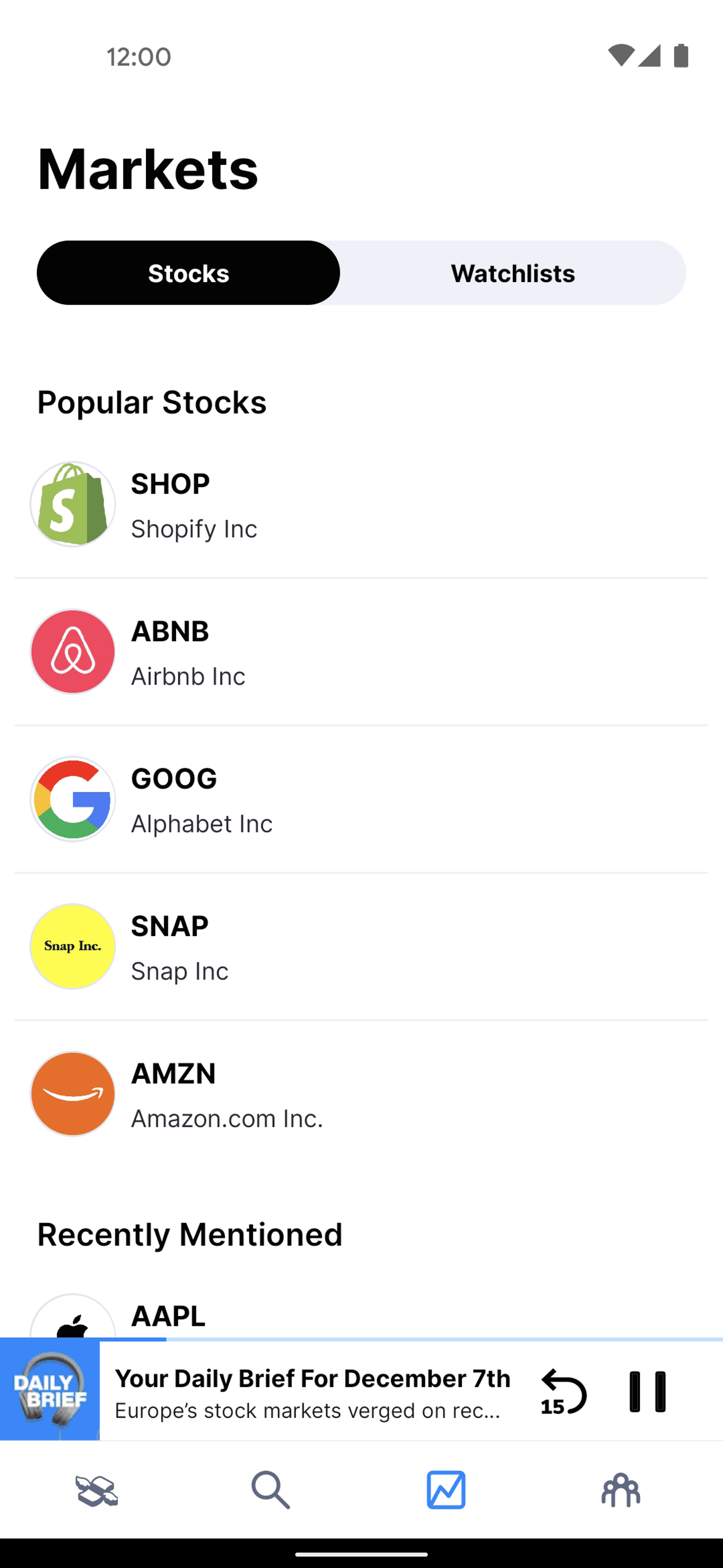 Finimize Android Finance interface screenshot 11