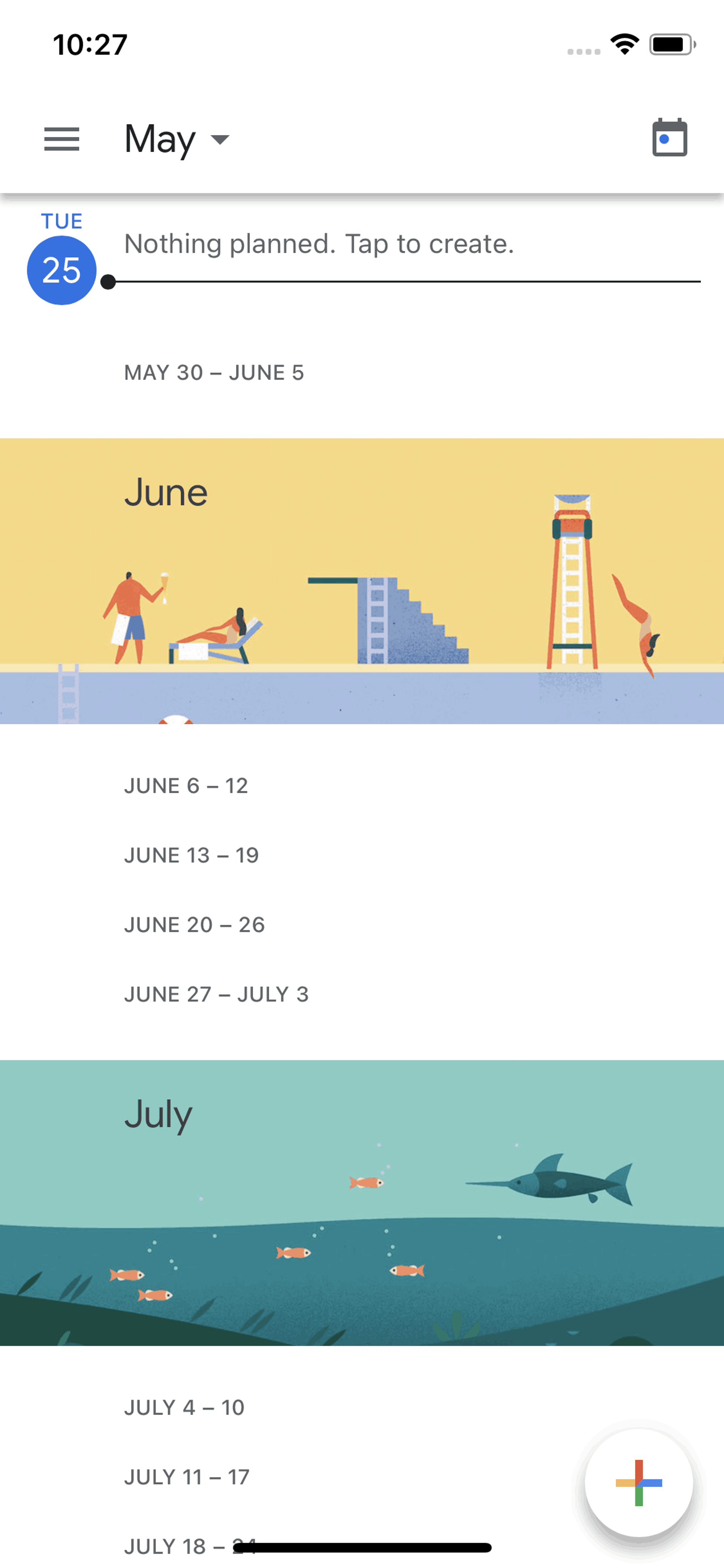 Google Calendar iOS Productivity interface screenshot 6