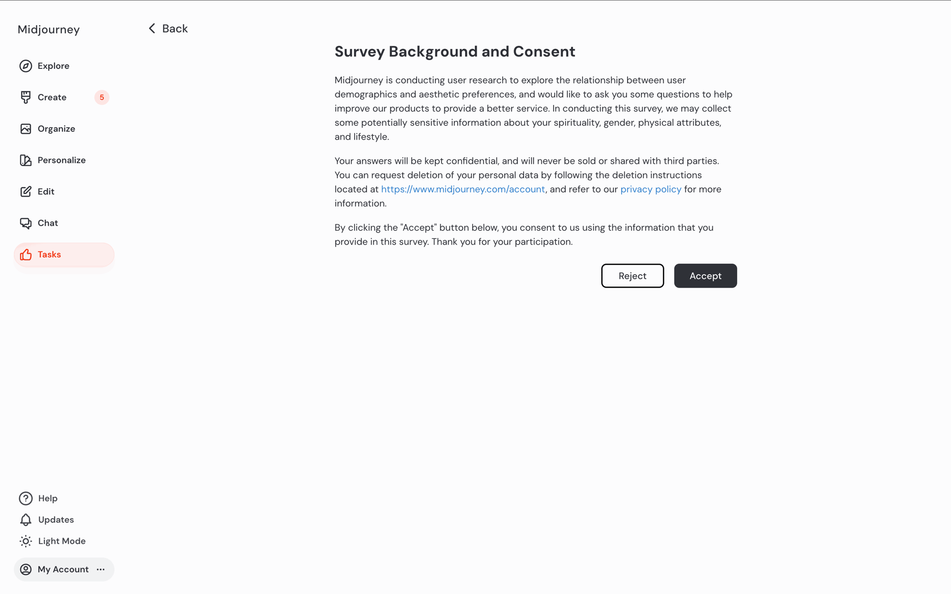 Midjourney Web AI interface screenshot 19