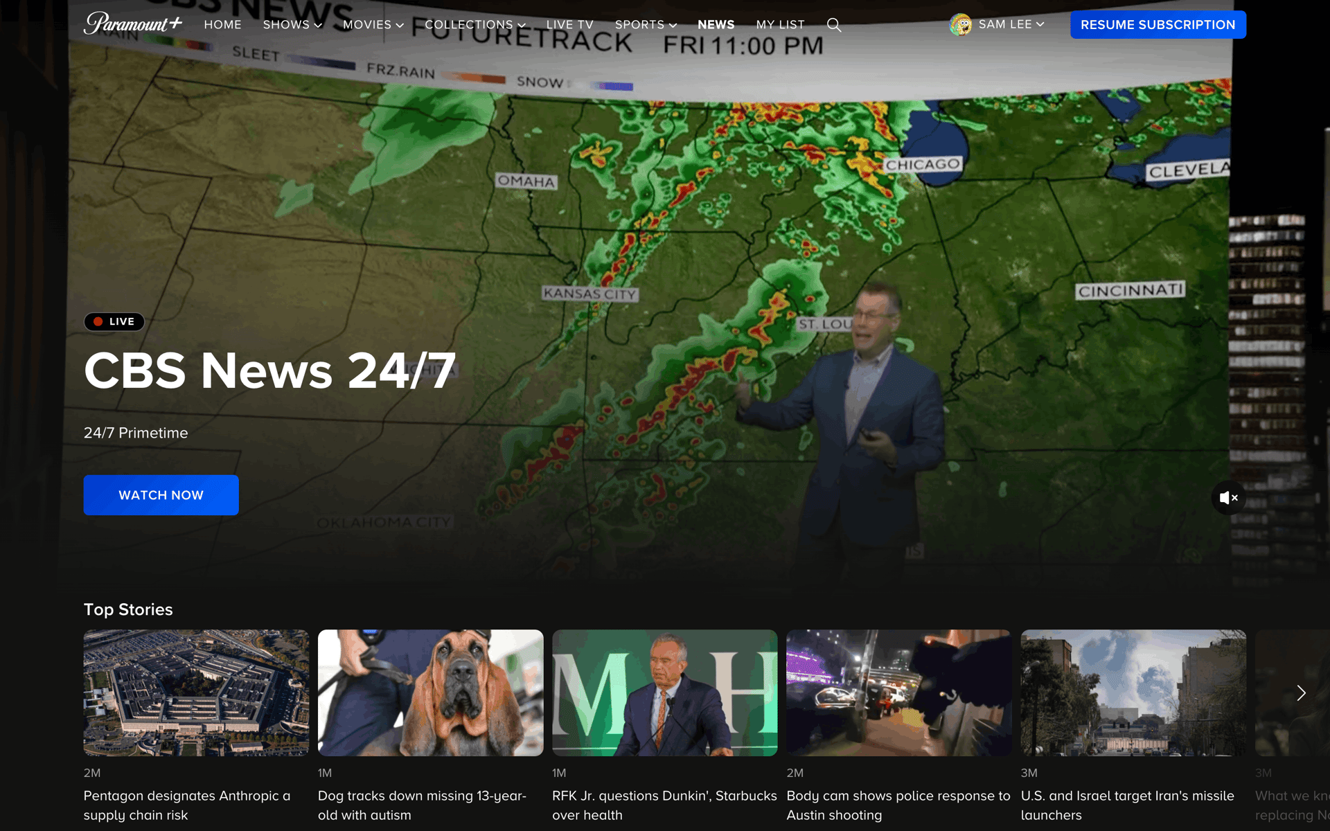 Paramount+ Web streaming interface screenshot 24