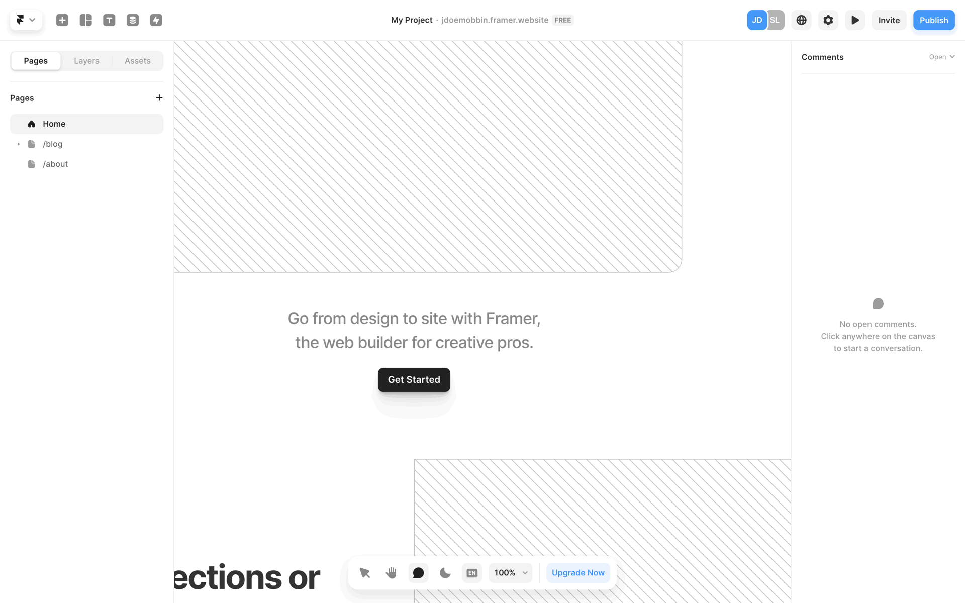 Framer Web AI interface screenshot 20