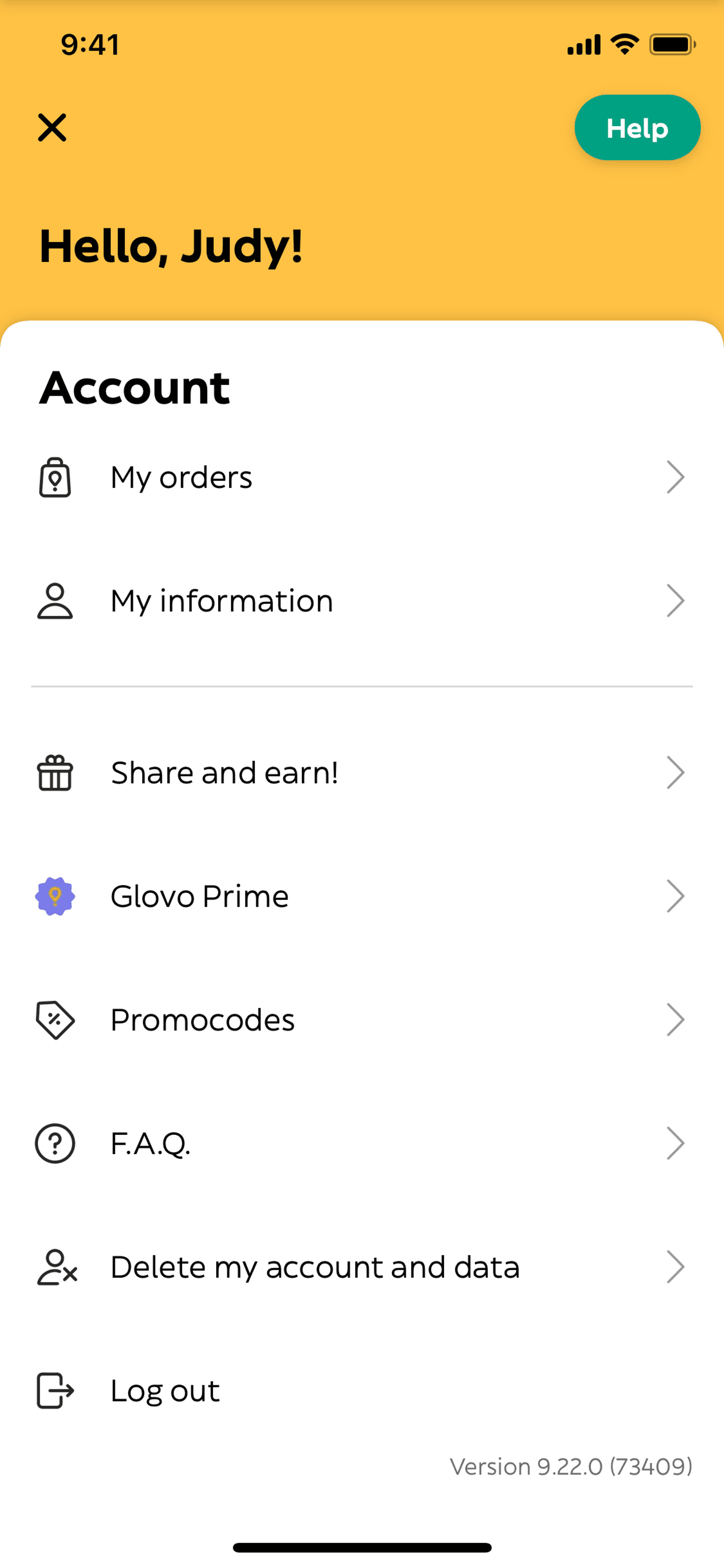Glovo iOS Lifestyle interface screenshot 17