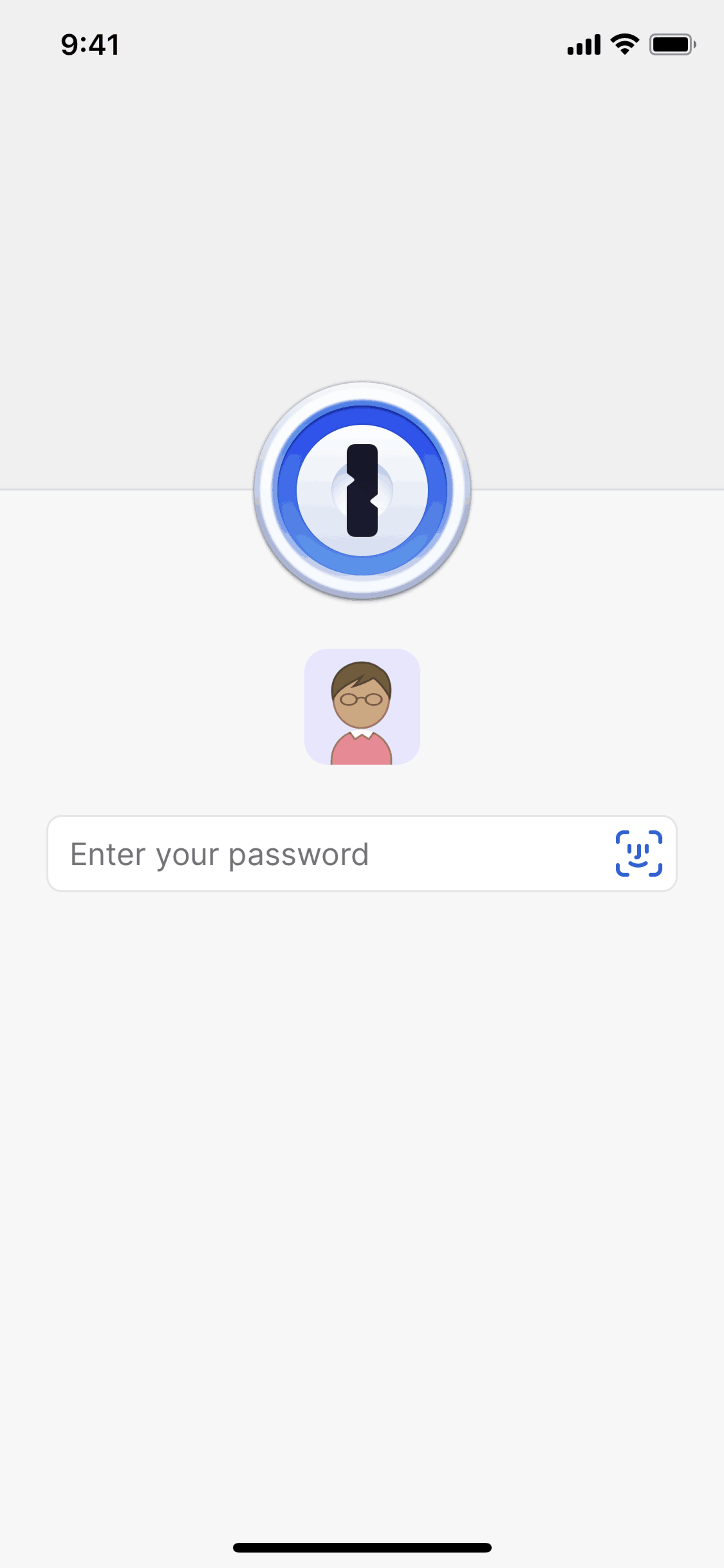 1Password iOS Productivity interface screenshot 2