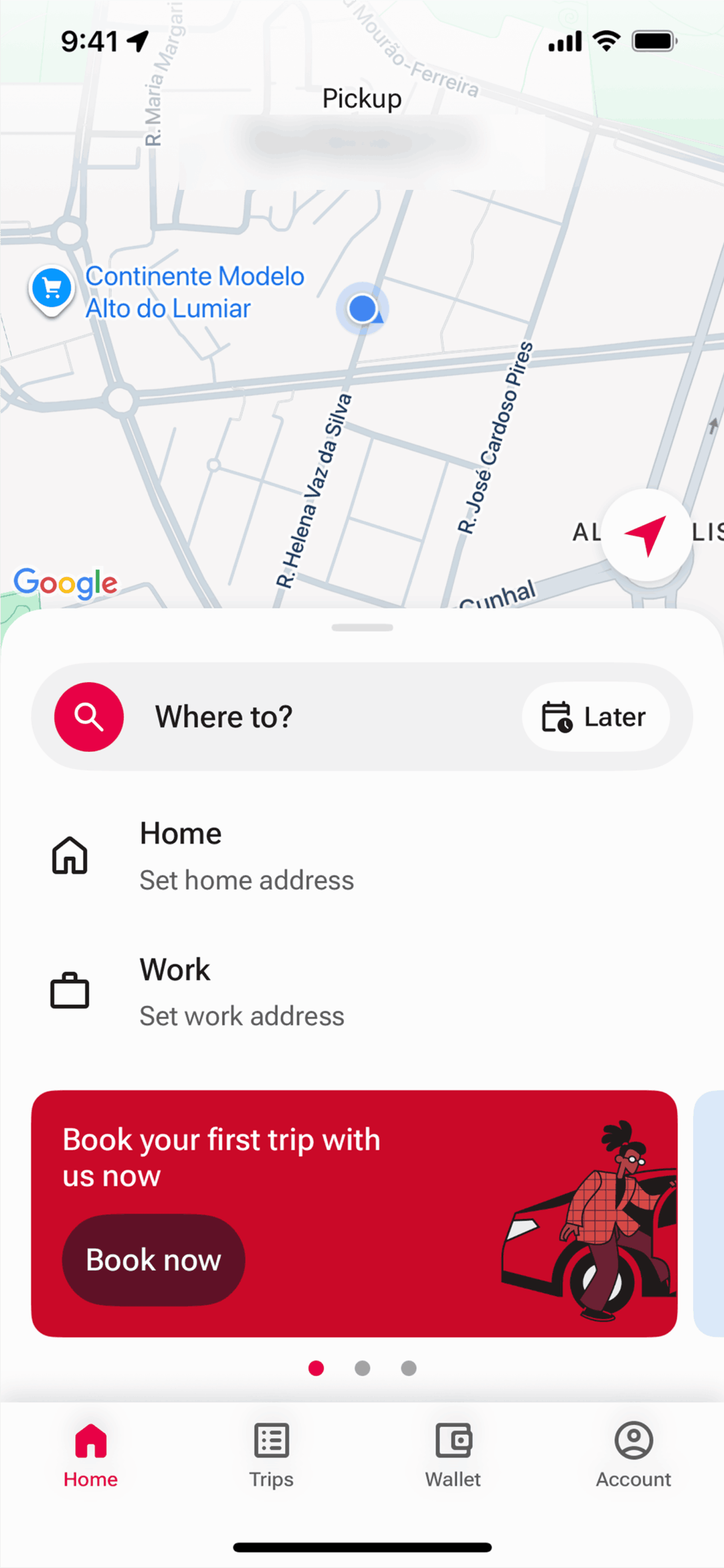 FREENOW iOS Travel & Transportation interface screenshot 14