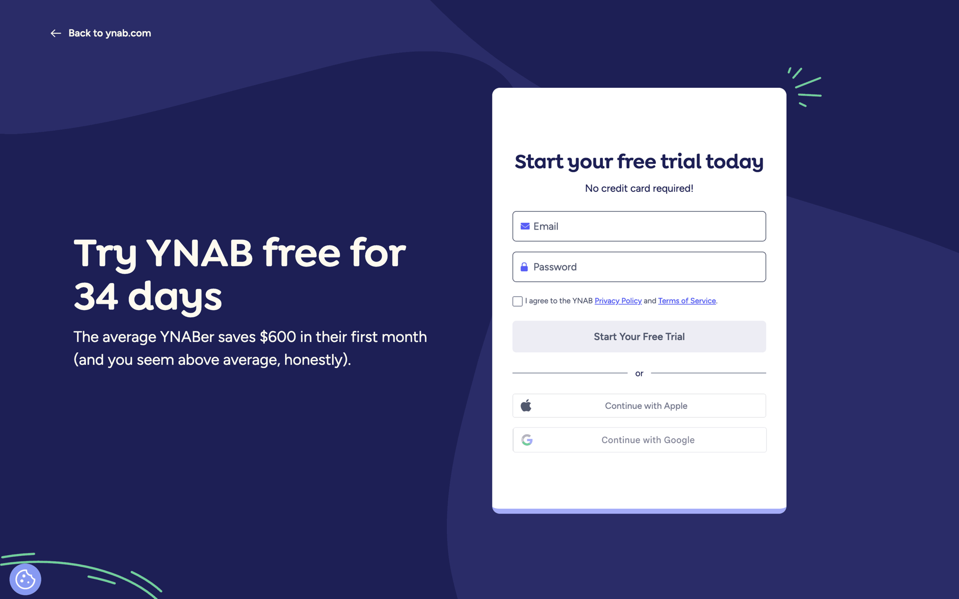 YNAB Web Finance interface screenshot 22