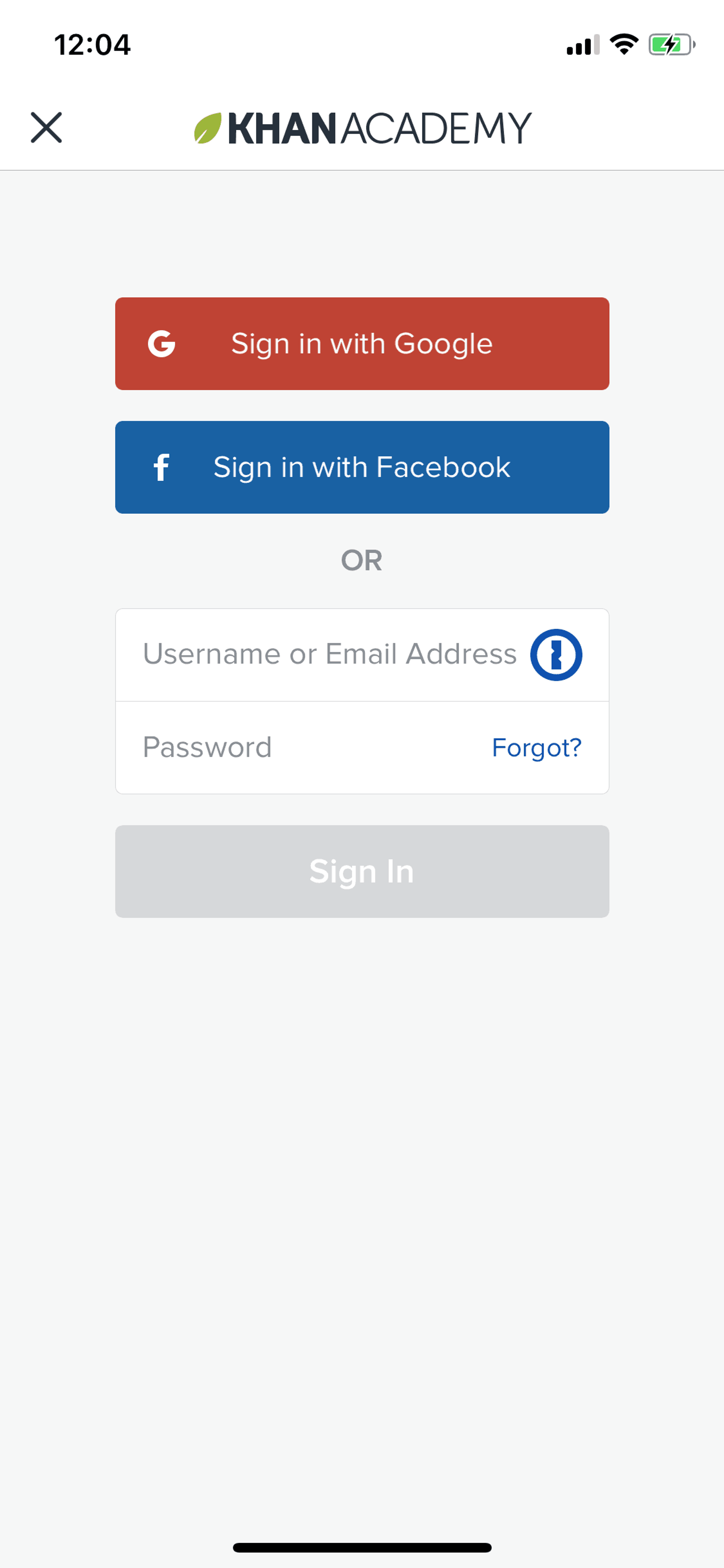 Khan Academy iOS Education interface screenshot 24