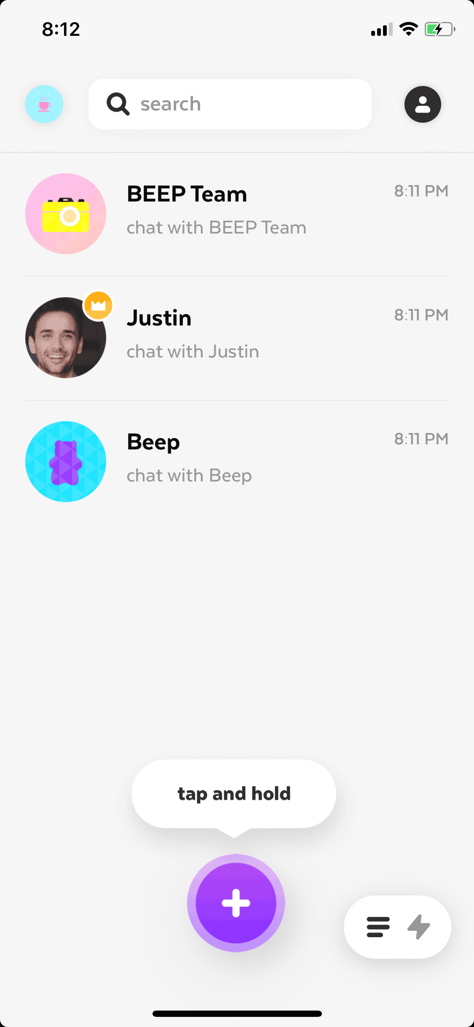 Beep iOS Social Networking interface screenshot 12