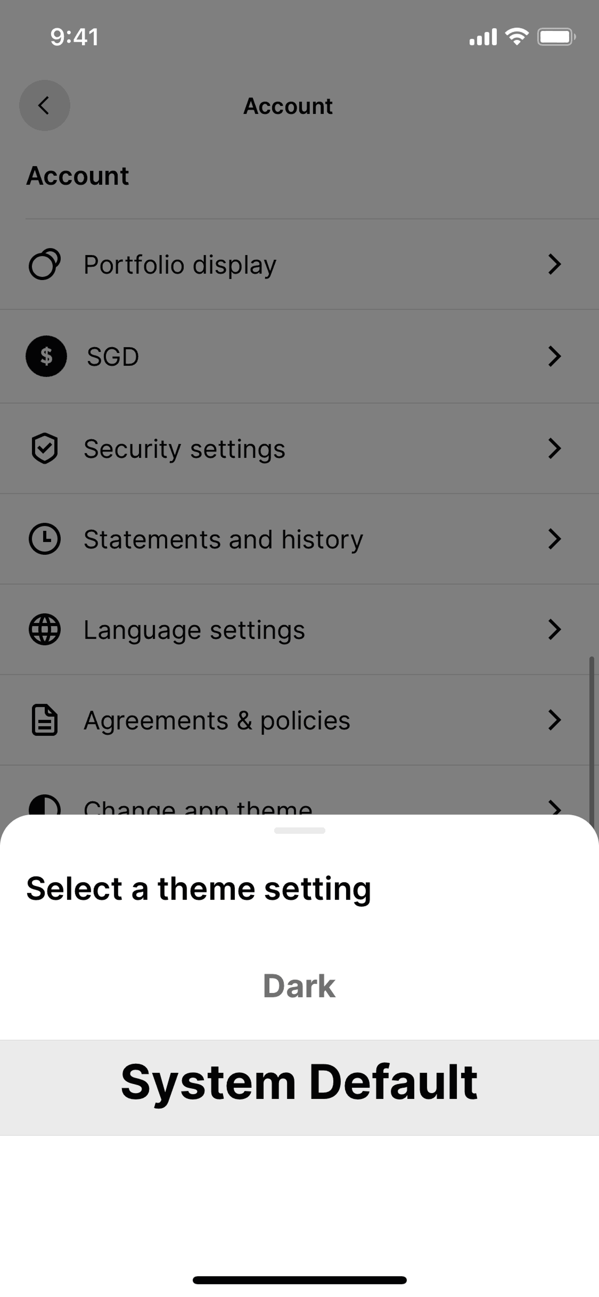 Gemini iOS Finance interface screenshot 23