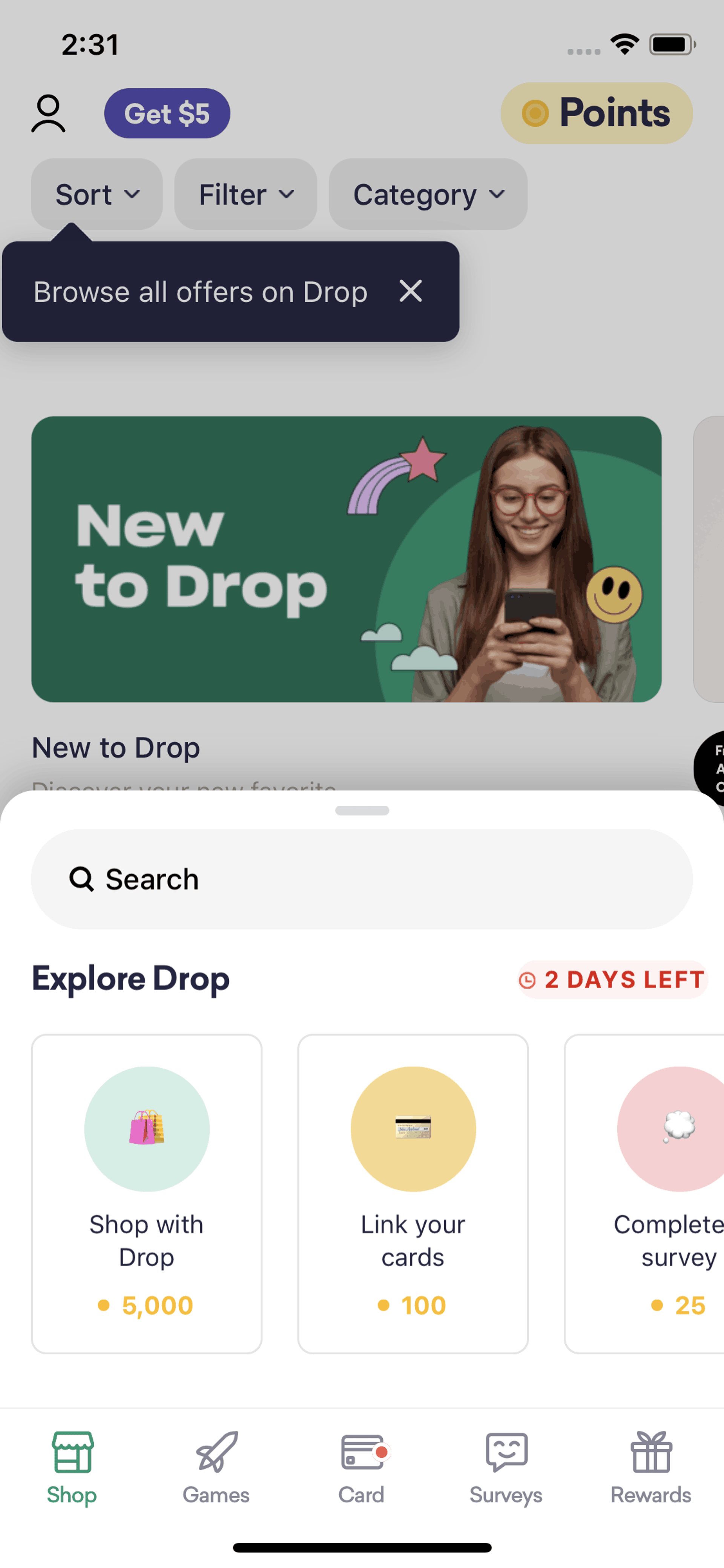 Drop iOS Lifestyle interface screenshot 14
