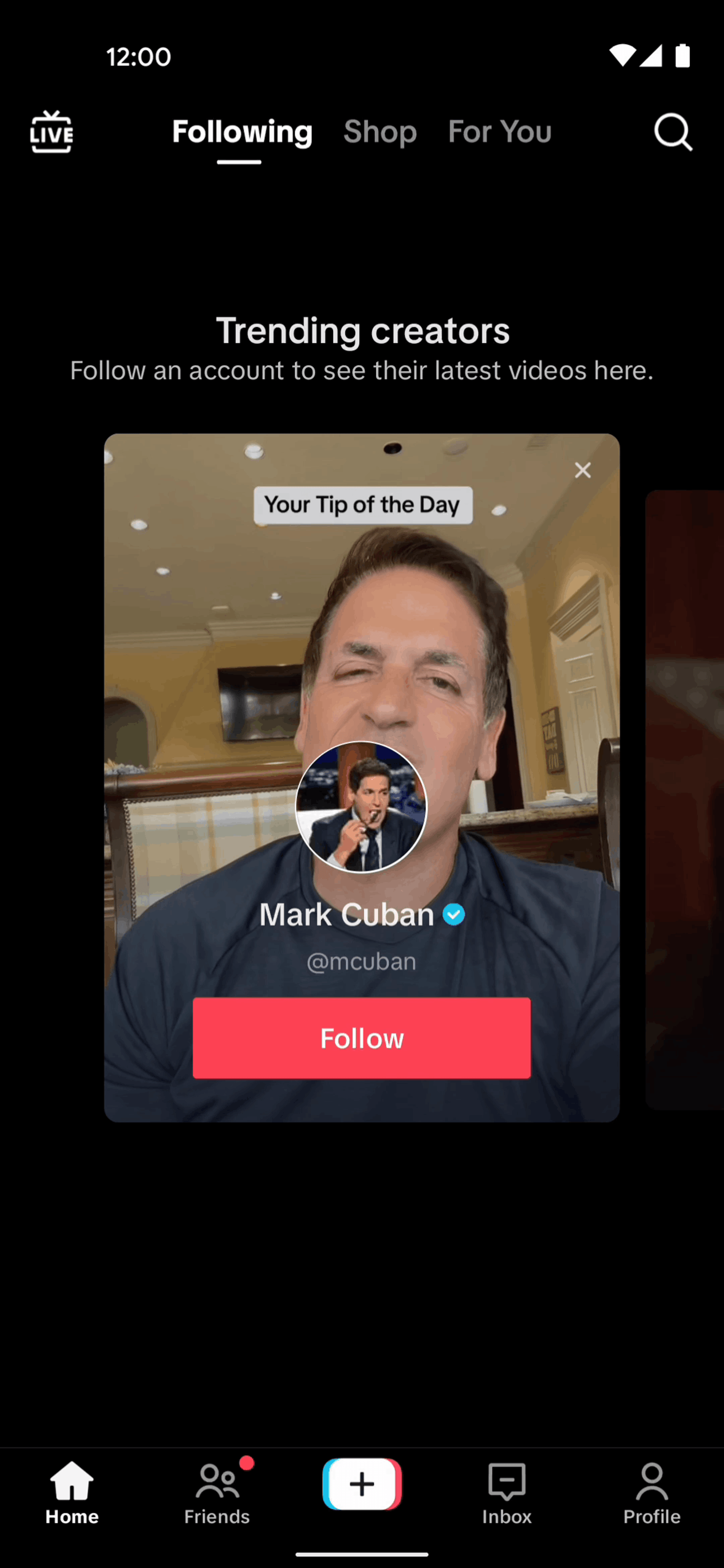 TikTok Android Entertainment interface screenshot 11