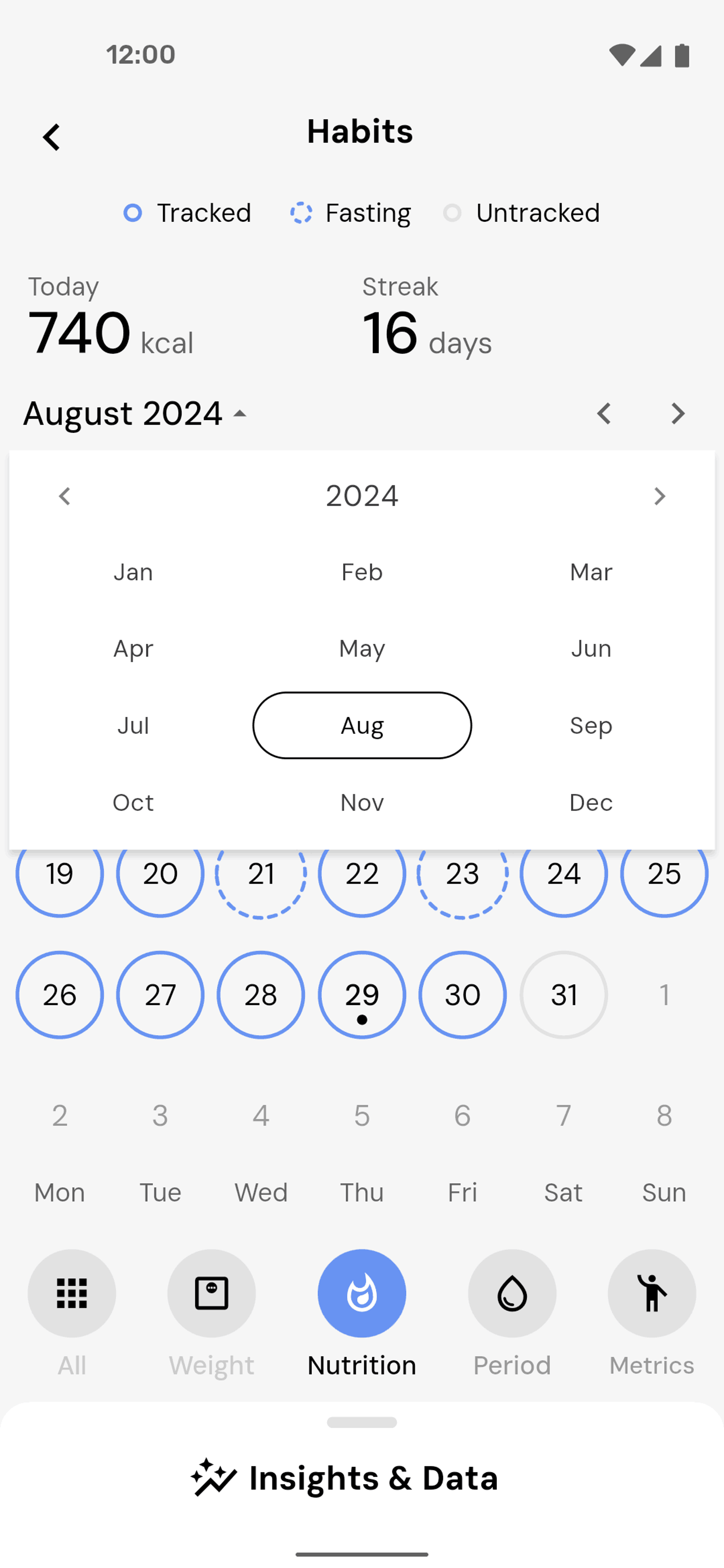 MacroFactor Android Health & Fitness interface screenshot 5