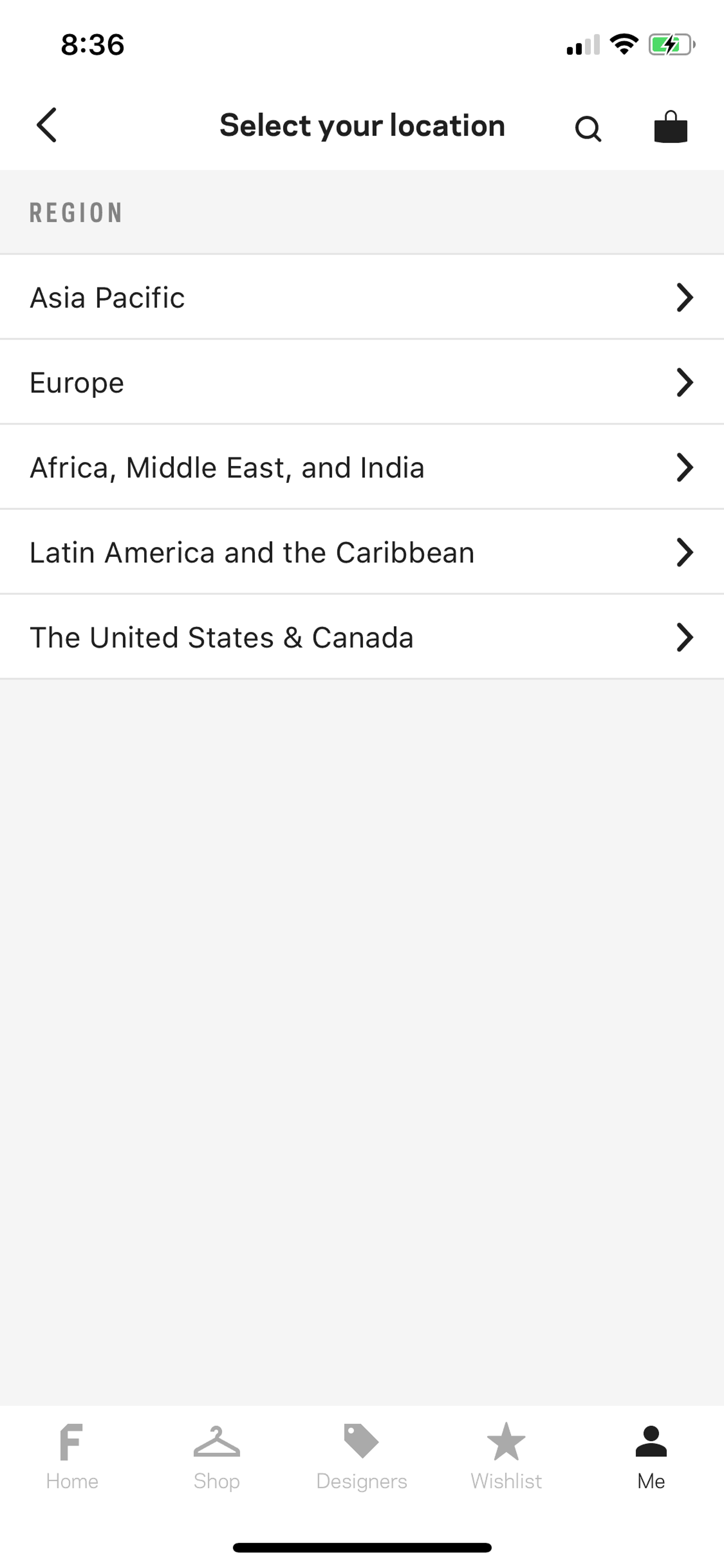 FARFETCH iOS Shopping interface screenshot 10