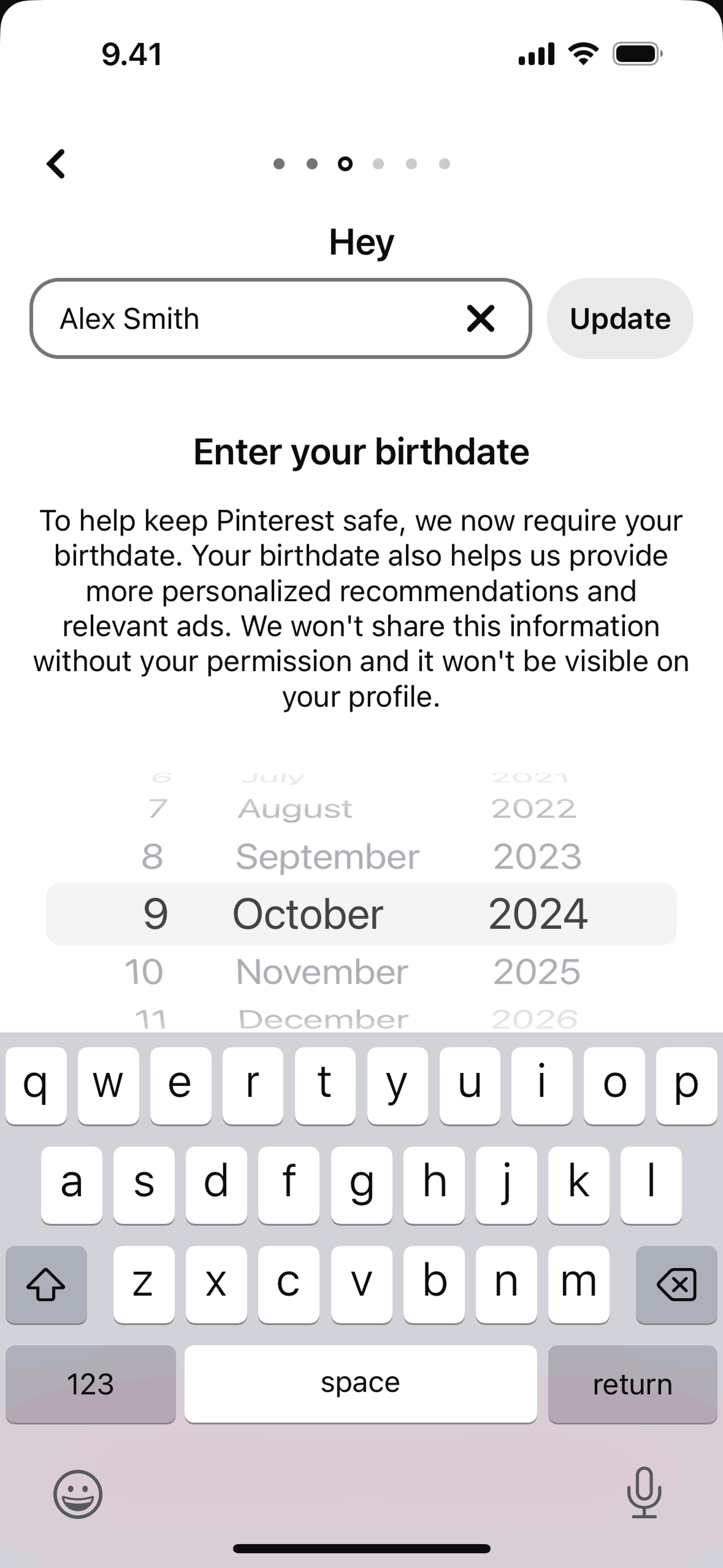 Pinterest iOS Photo & Video interface screenshot 7