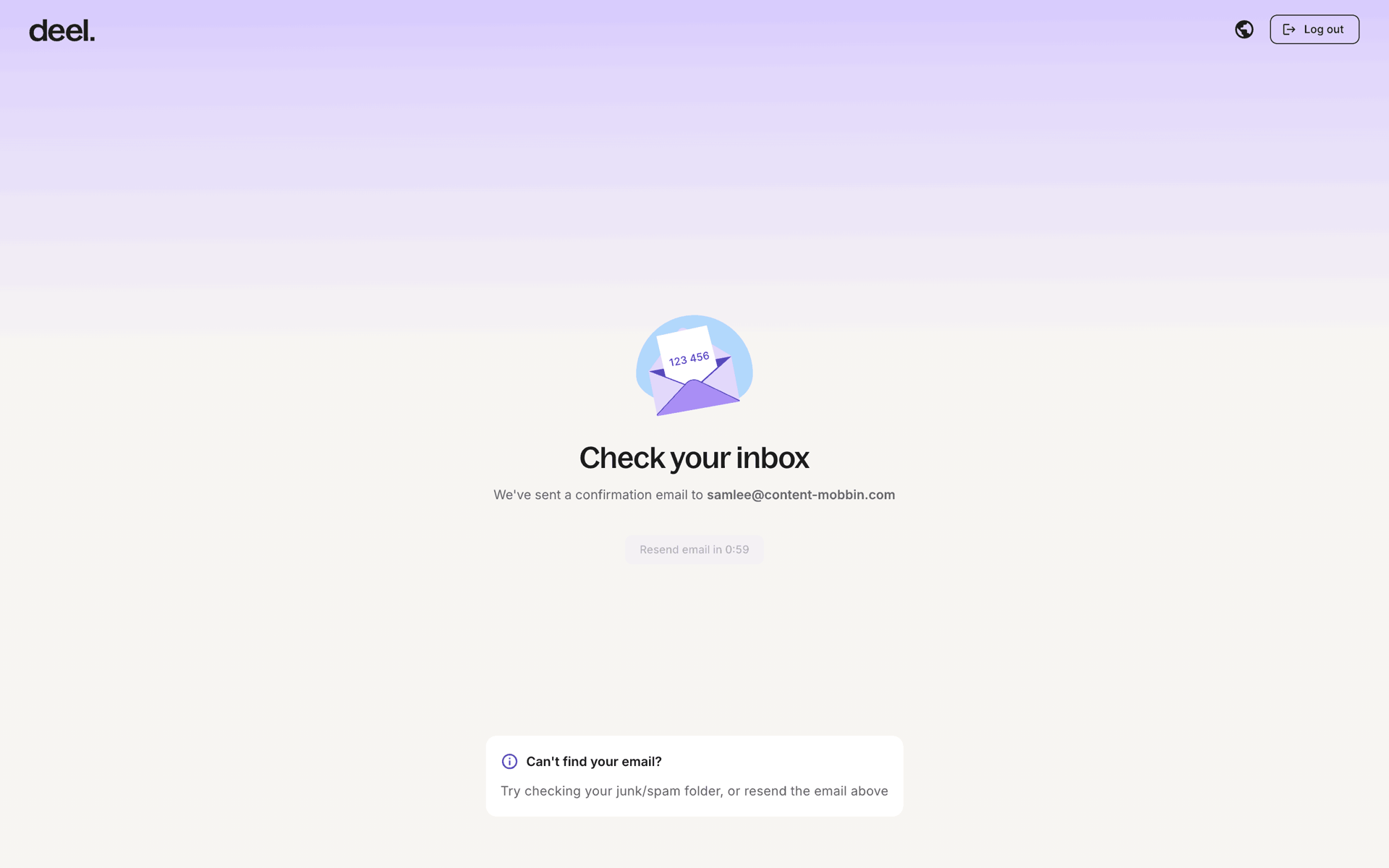 Onboarding on Deel (web) screen 9
