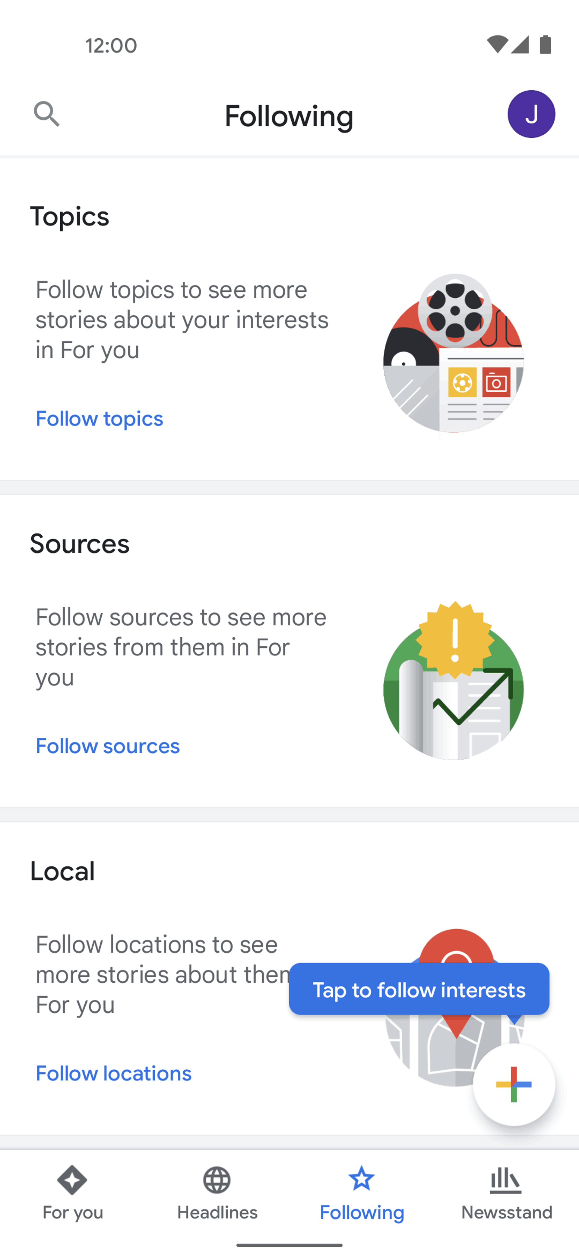 Google News Android News interface screenshot 3