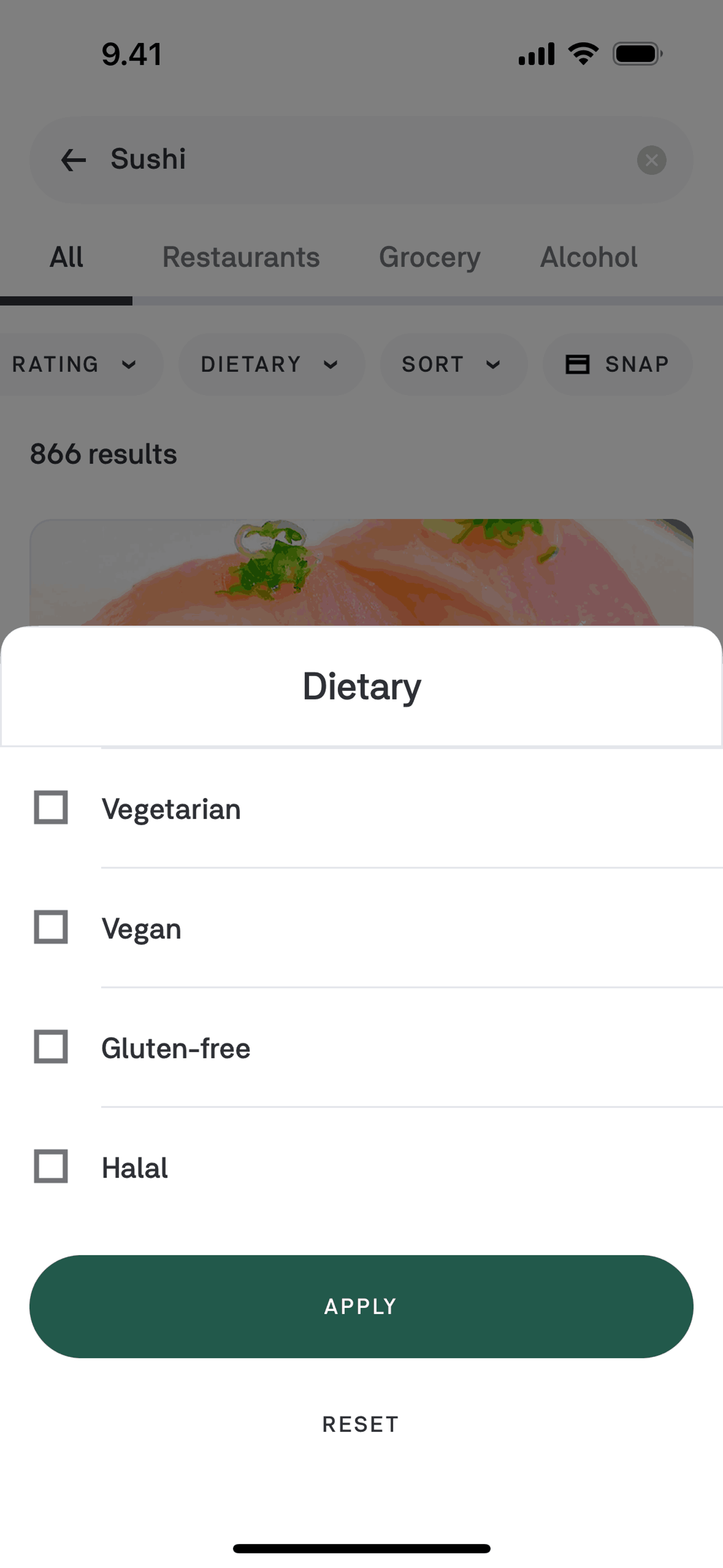 Postmates iOS Food & Drink interface screenshot 15