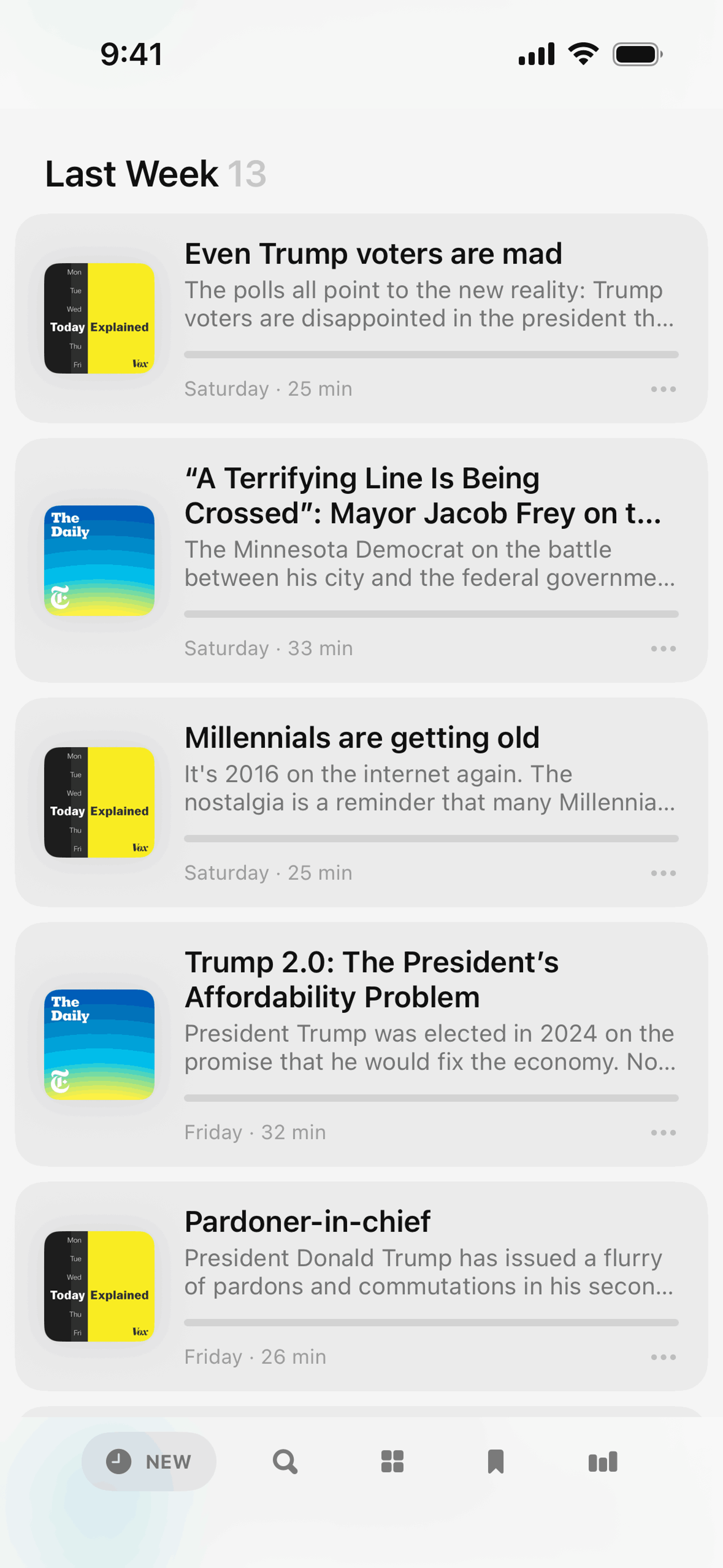 Neuecast iOS News interface screenshot 20