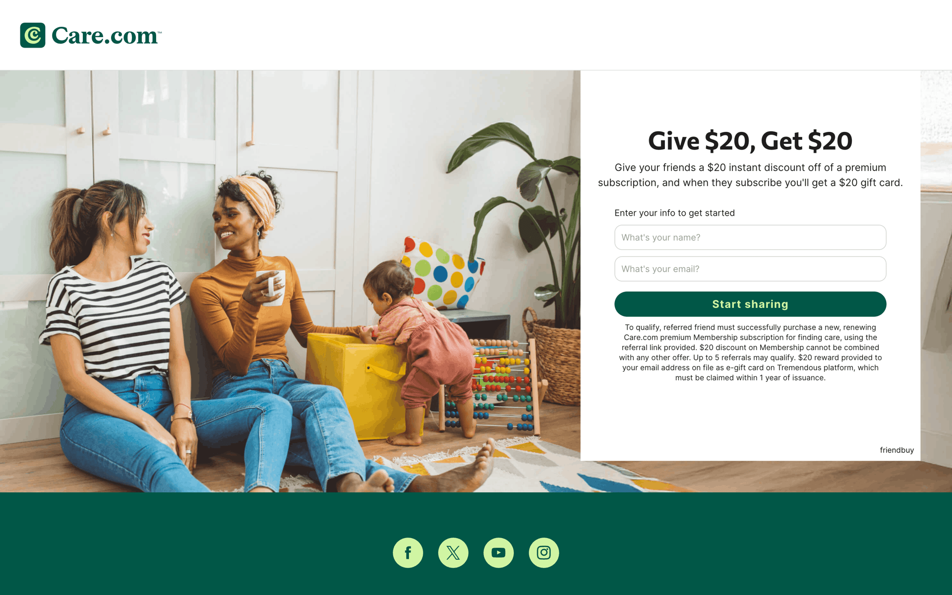 Care.com Web Lifestyle interface screenshot 16