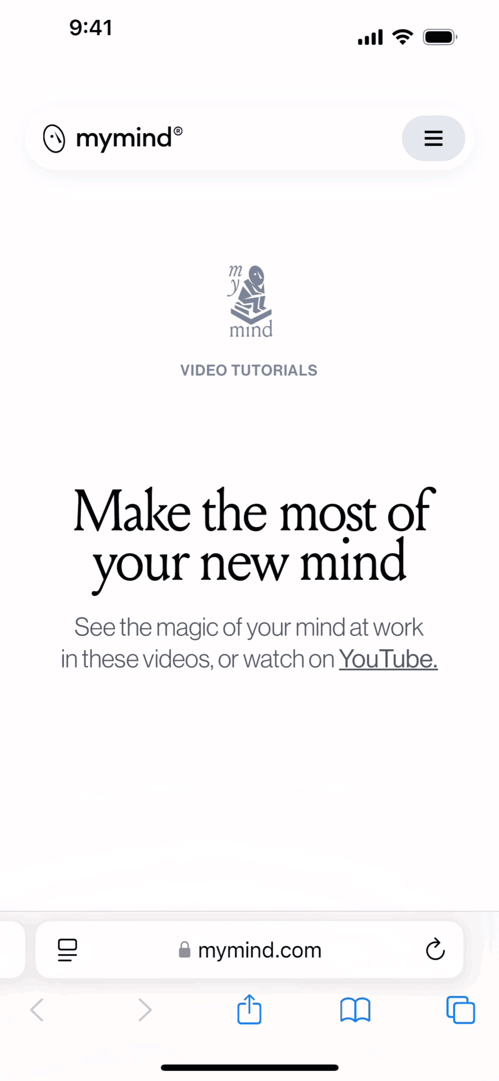 mymind iOS Productivity interface screenshot 10