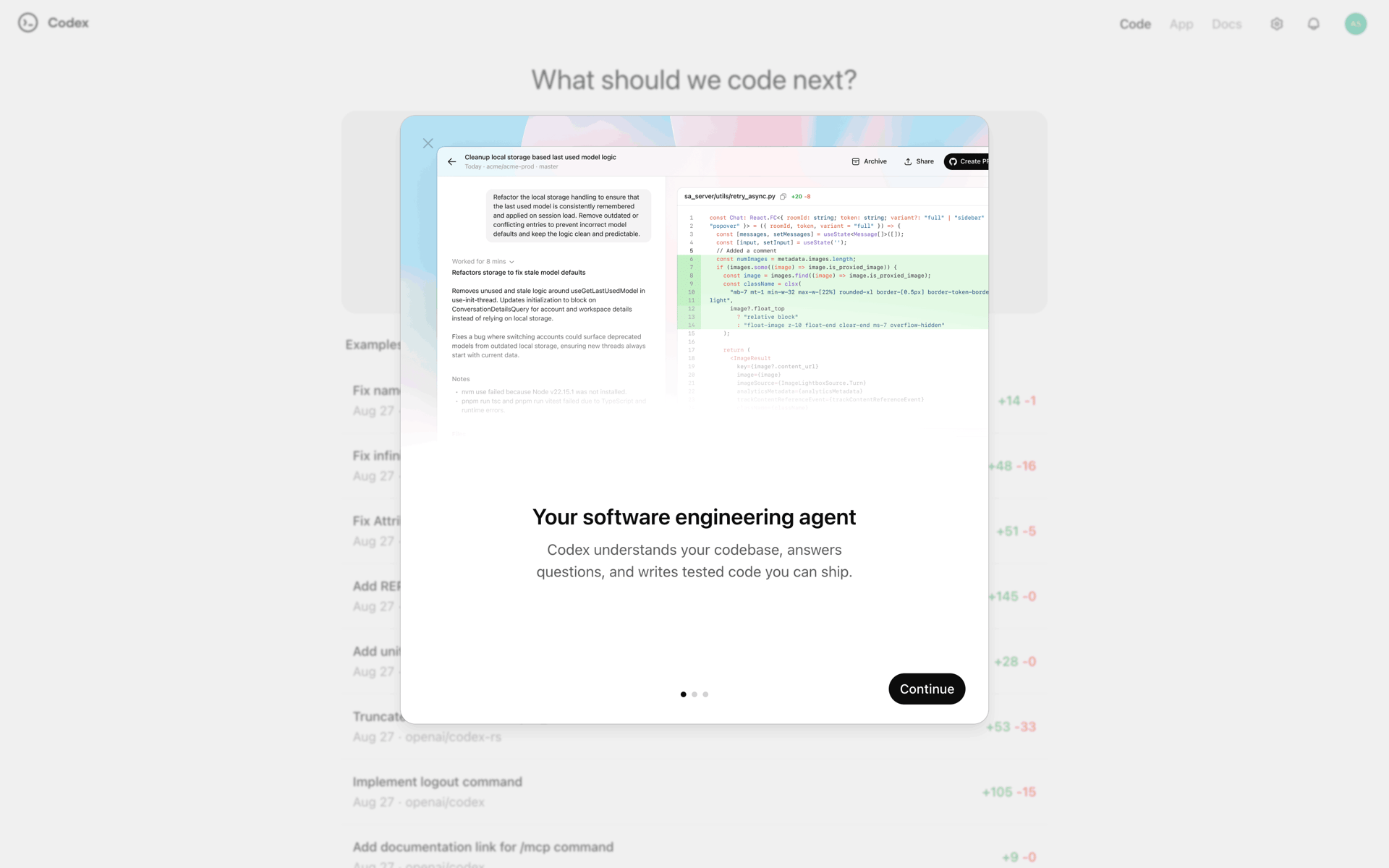 ChatGPT Web AI interface screenshot 3