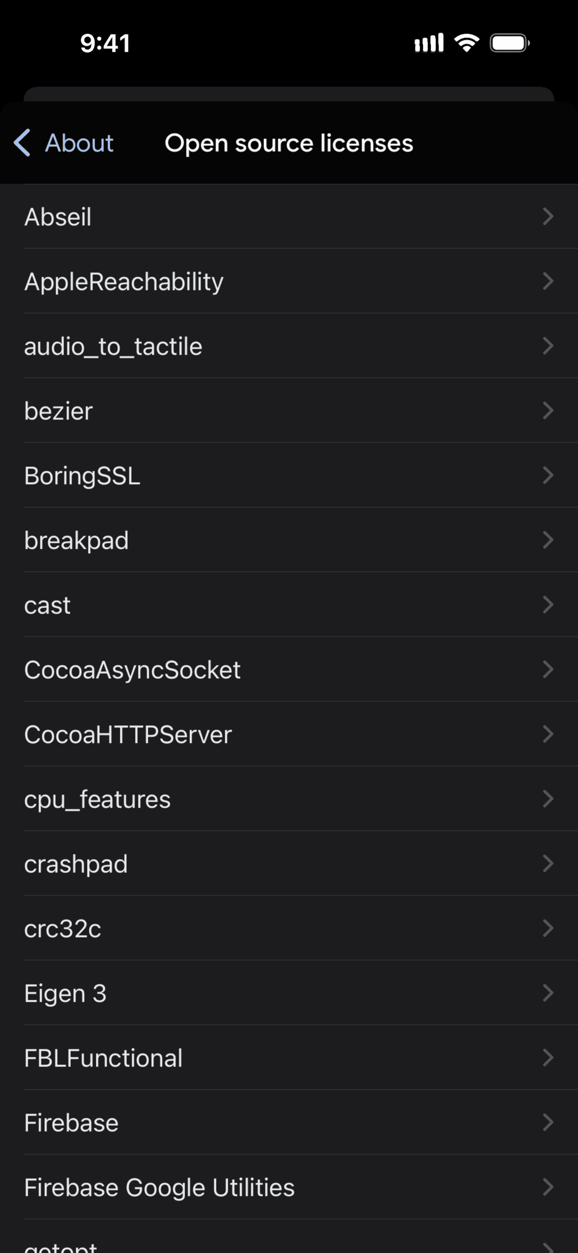 Google TV iOS Entertainment interface screenshot 2