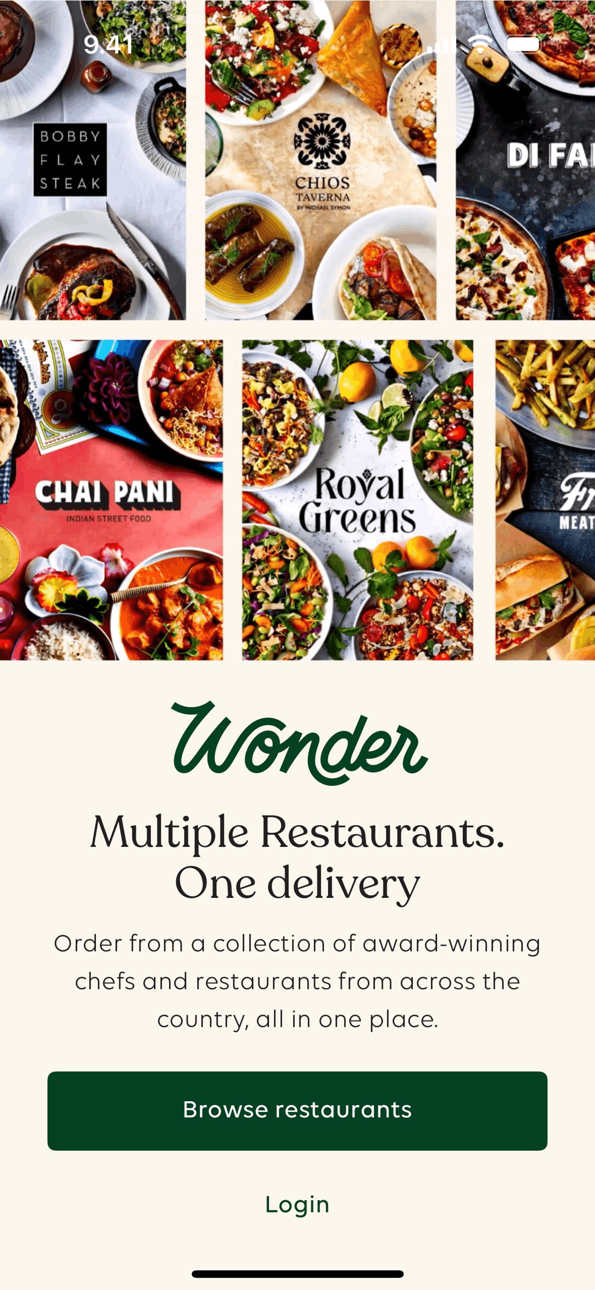 Wonder iOS Food & Drink interface screenshot 4