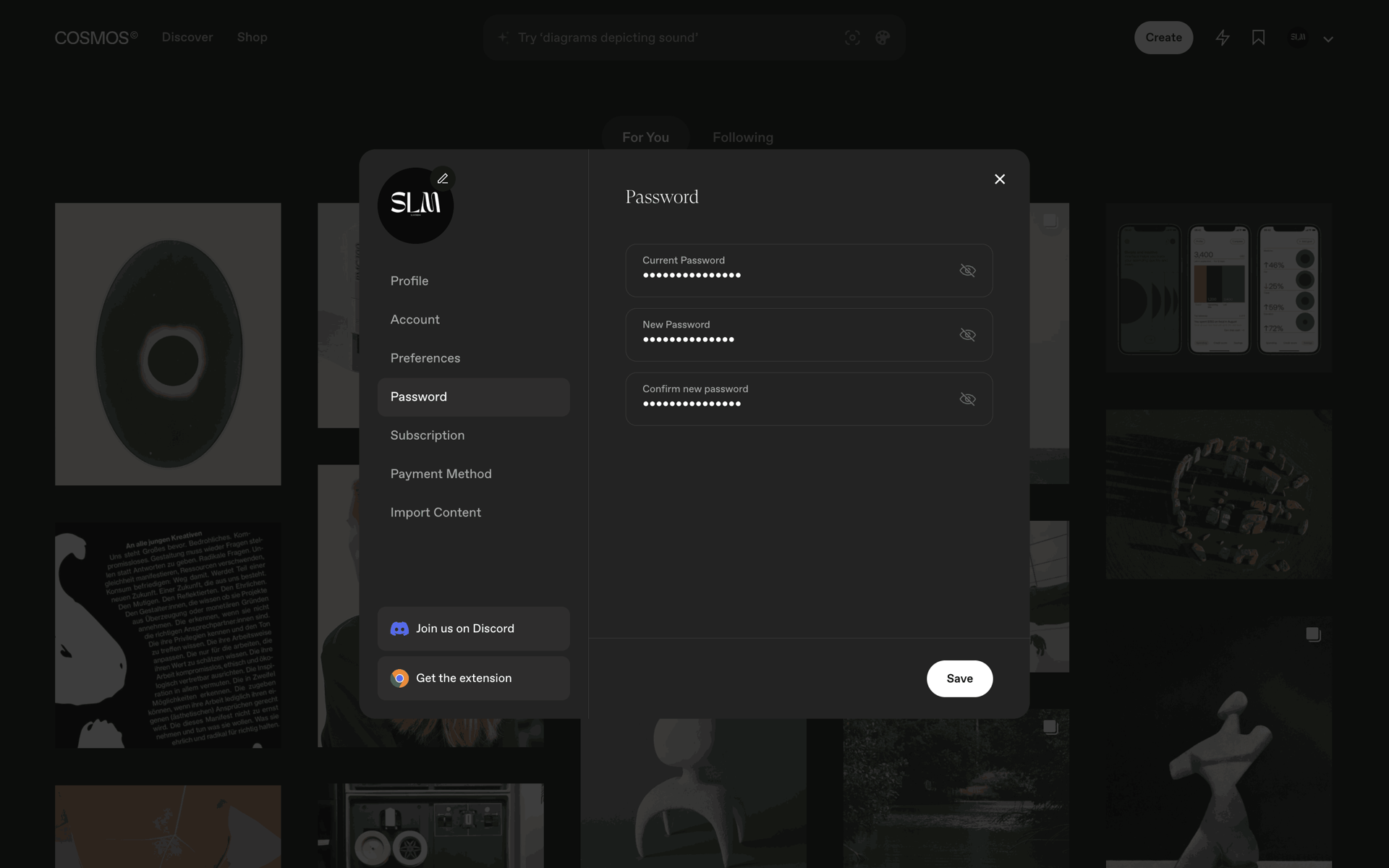 Cosmos Web Photo & Video interface screenshot 19