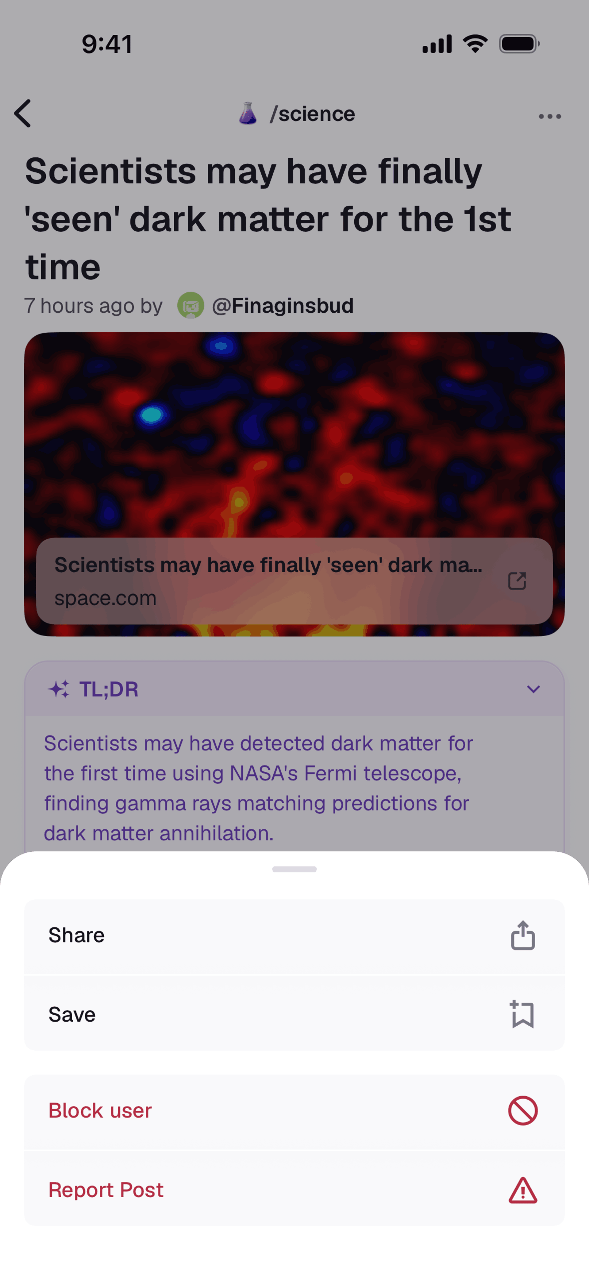 Digg iOS Social Networking interface screenshot 5