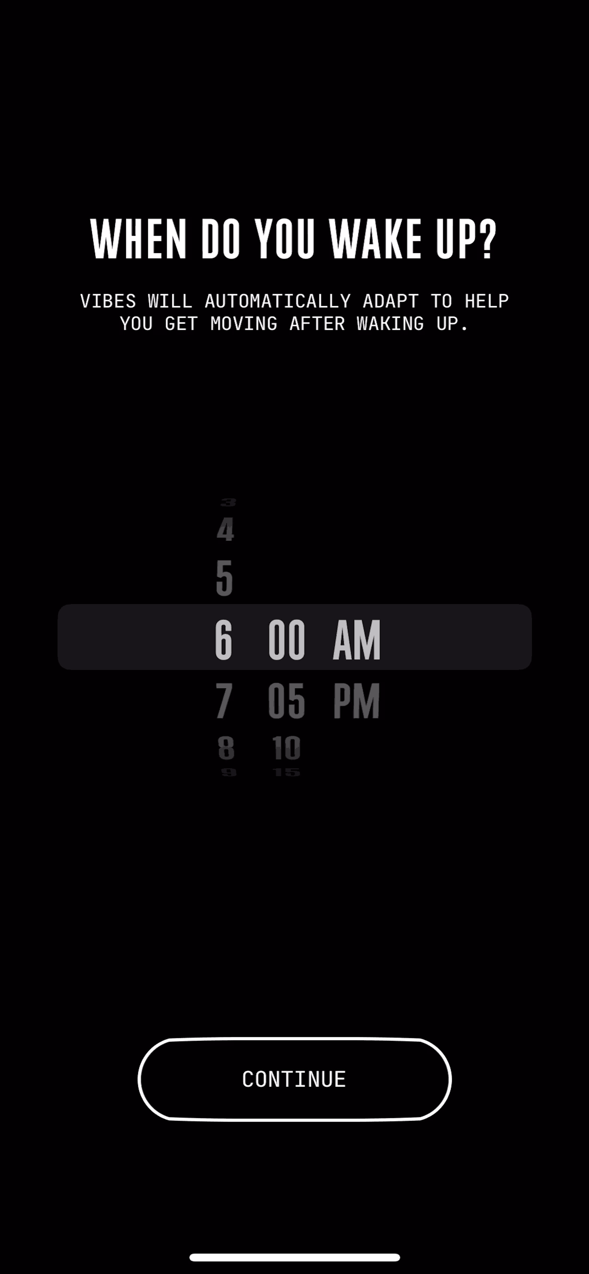 (Not Boring) Vibes iOS Health & Fitness interface screenshot 11