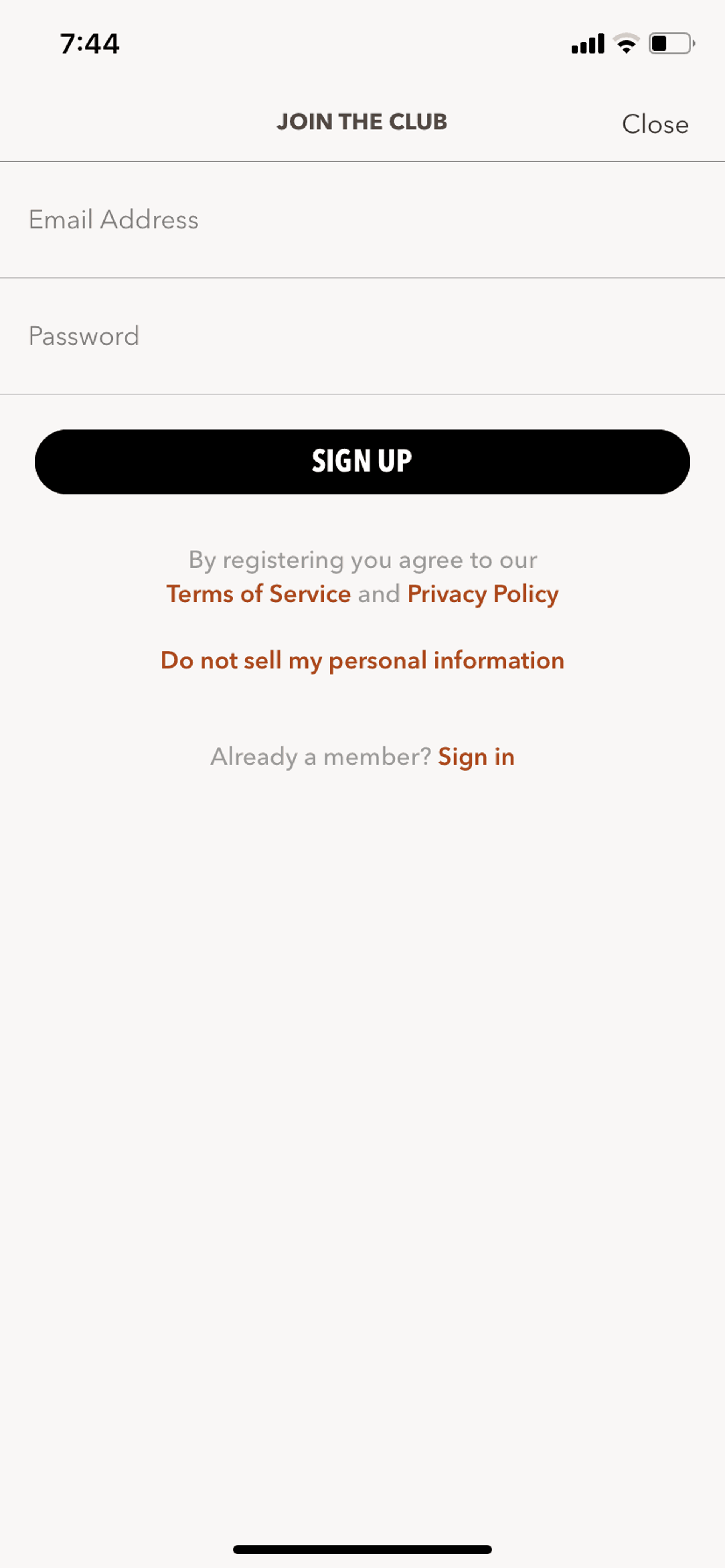 Dollar Shave Club iOS Shopping interface screenshot 3