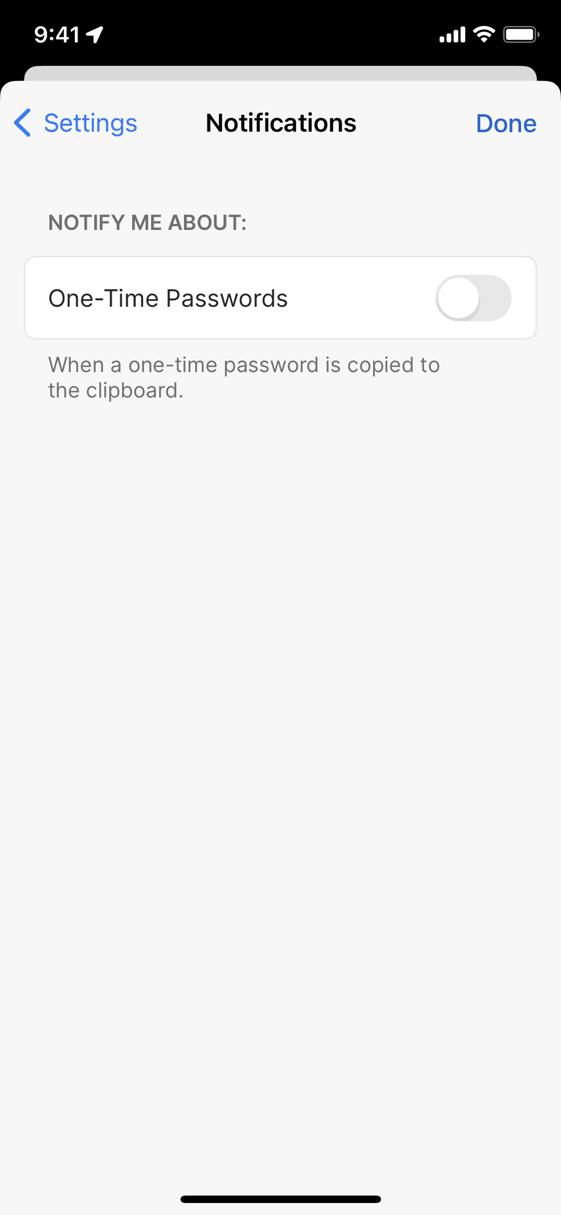 1Password iOS Productivity interface screenshot 21