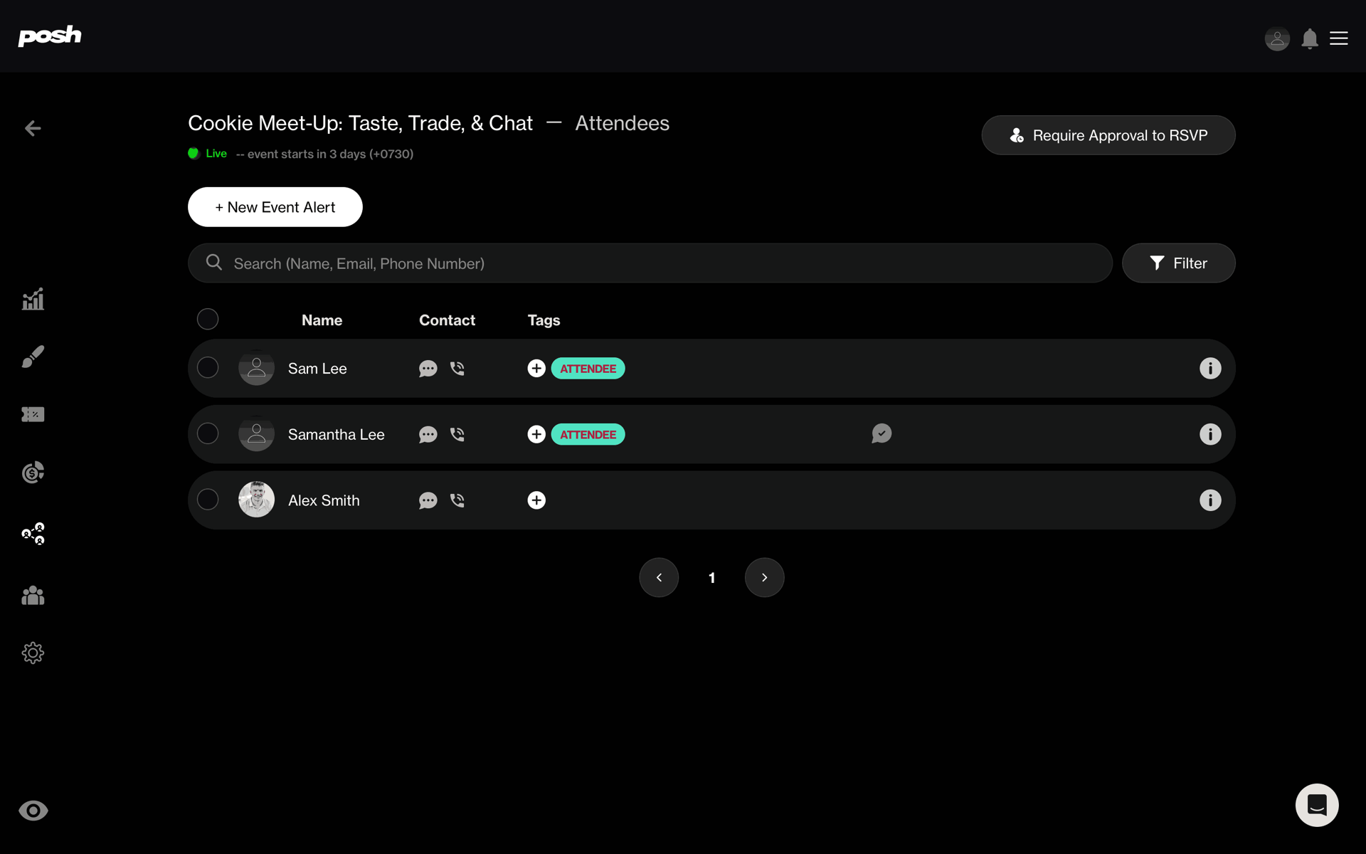 Posh Web Entertainment interface screenshot 1