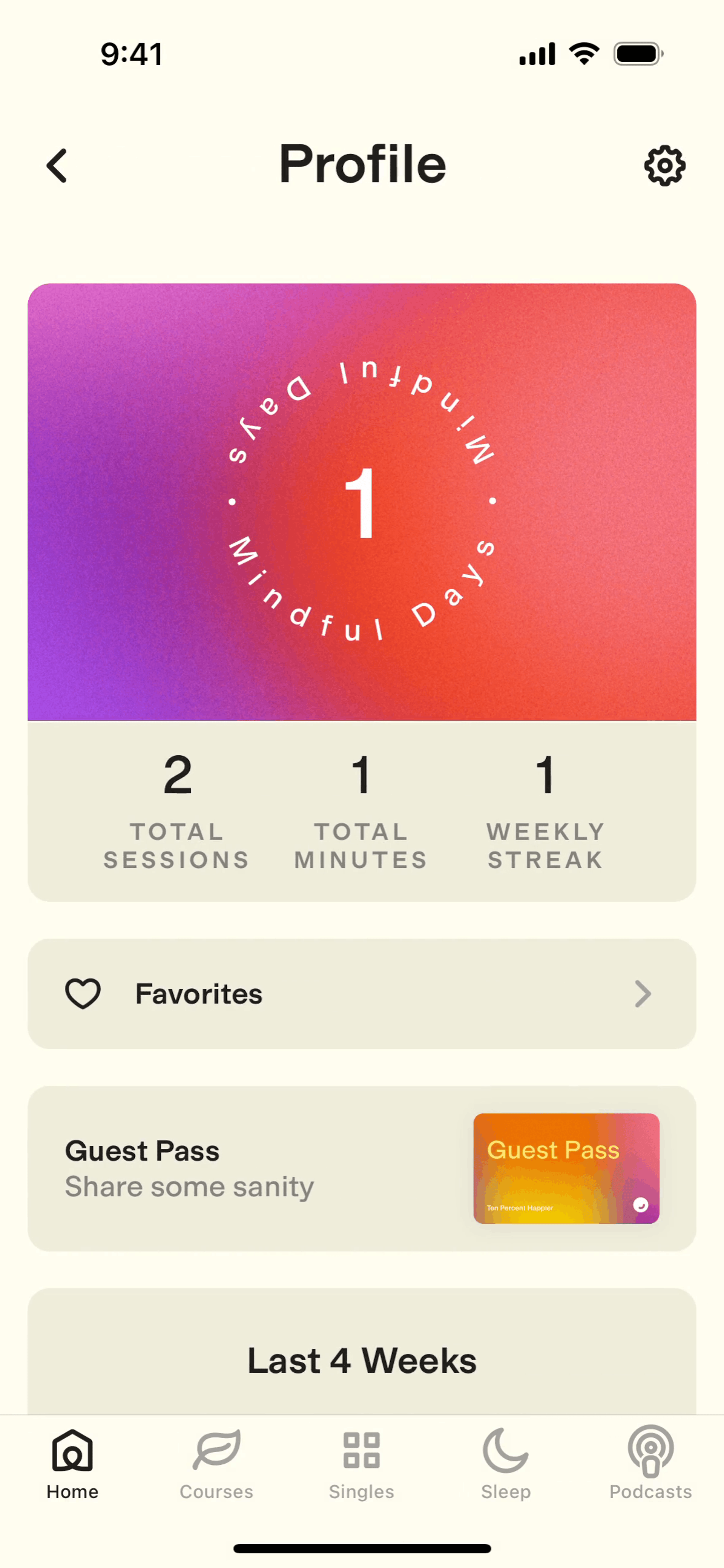 Ten Percent Happier iOS Health & Fitness interface screenshot 6