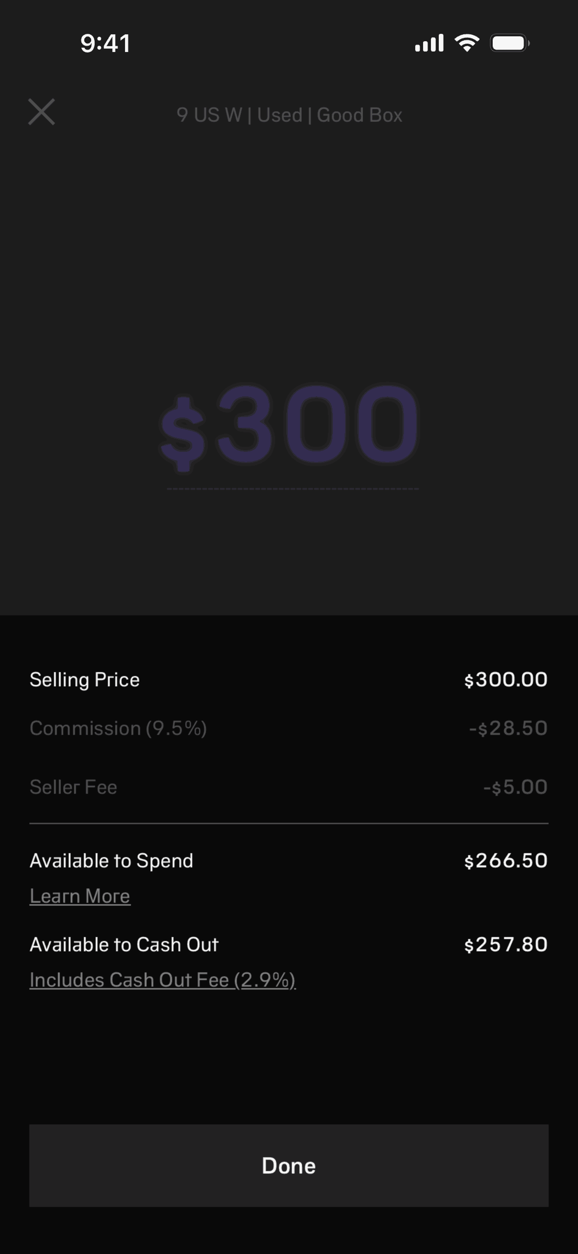 alias iOS Shopping interface screenshot 9