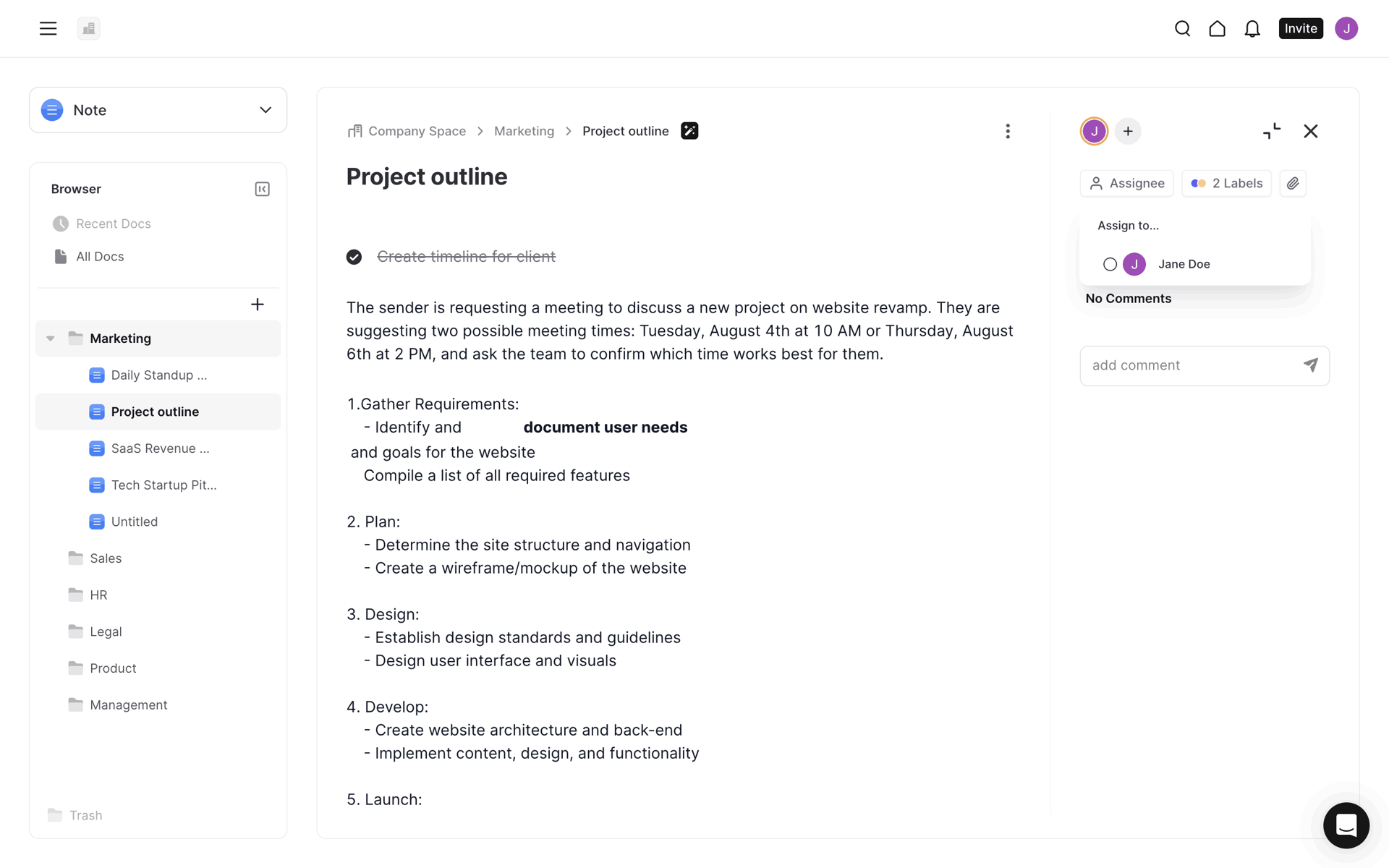 Frame Web AI interface screenshot 16