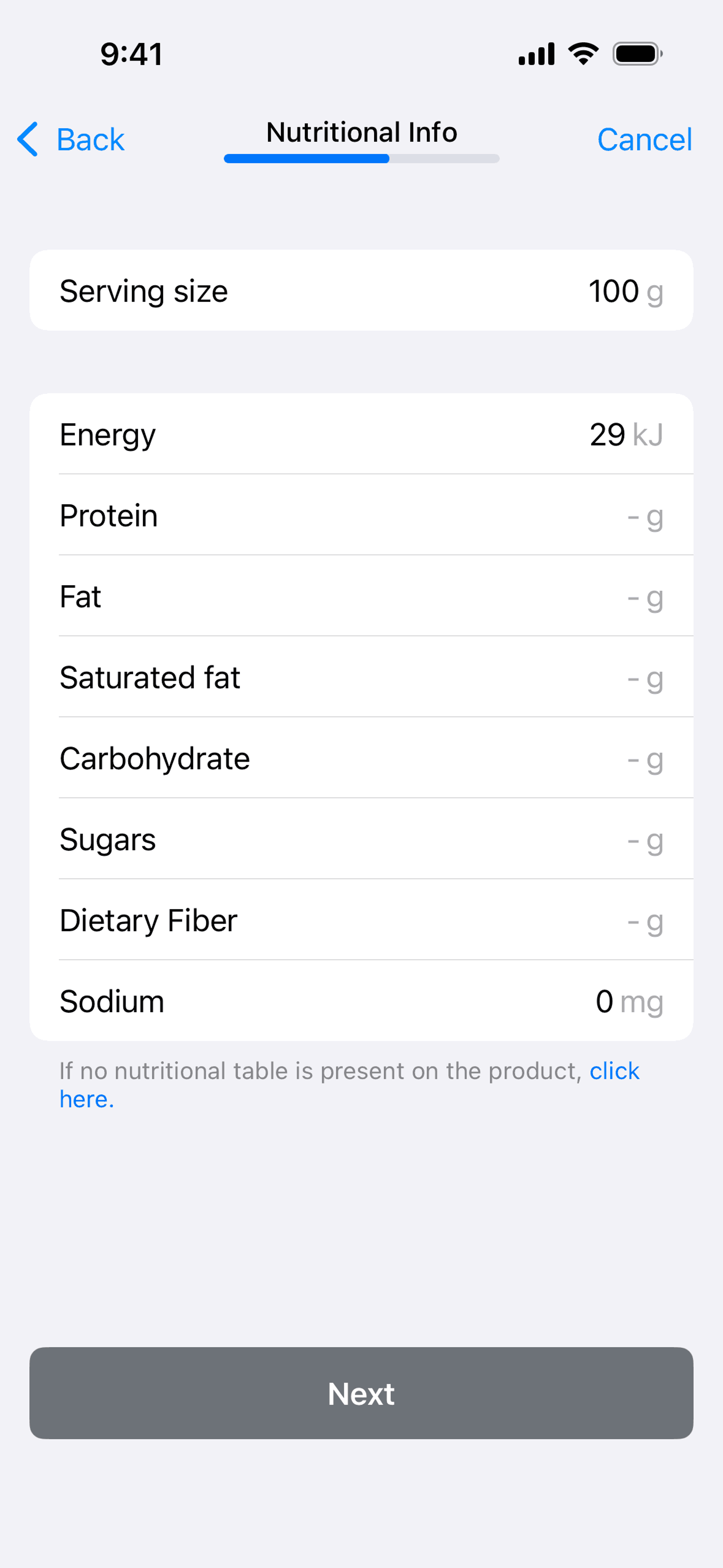 Yuka iOS Health & Fitness interface screenshot 11