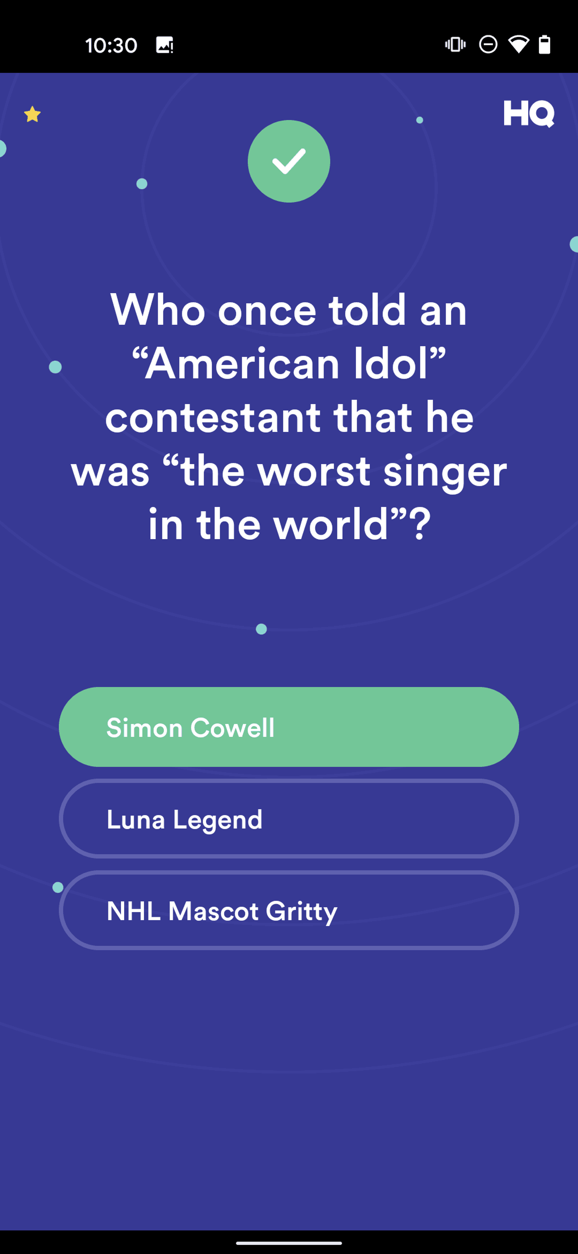 HQ Trivia Android Entertainment interface screenshot 15