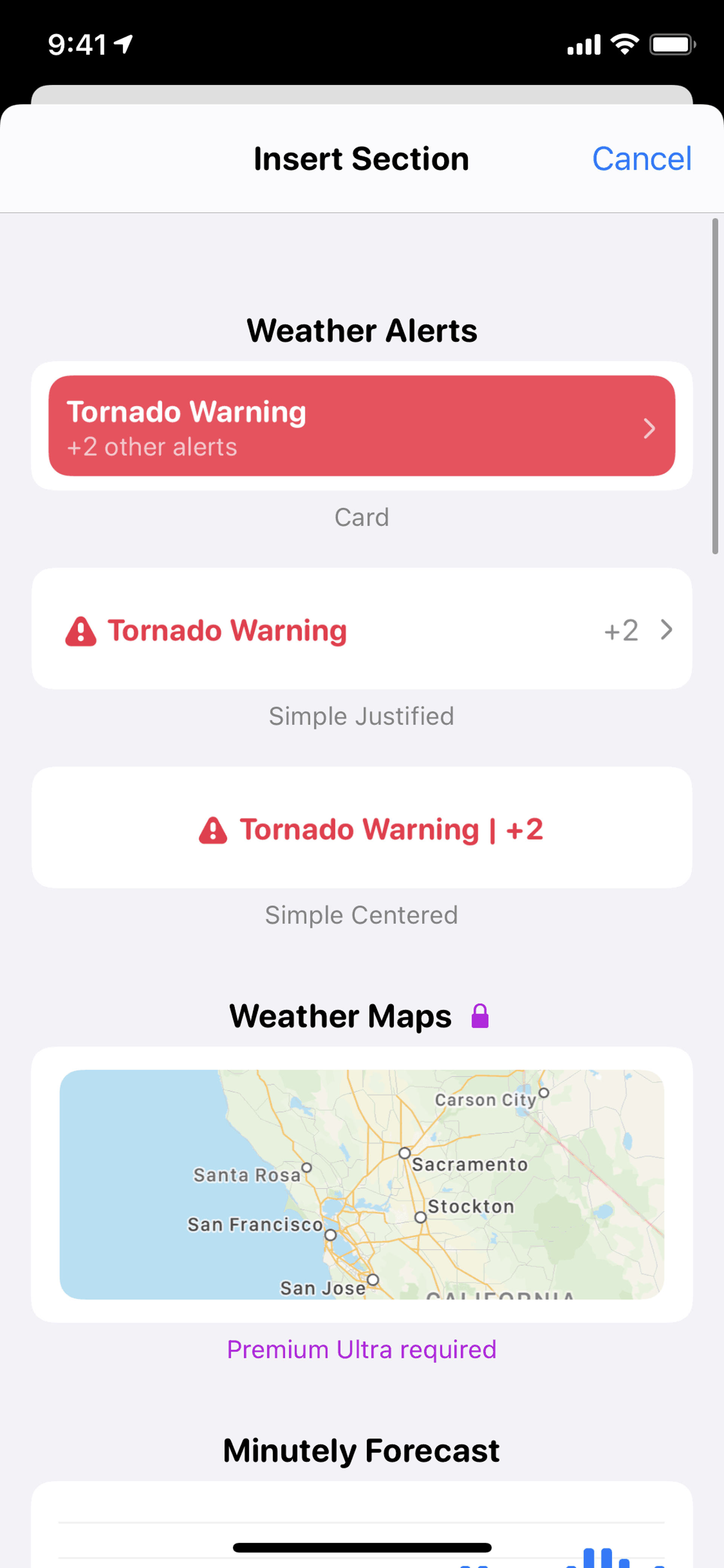 CARROT Weather iOS Lifestyle interface screenshot 24