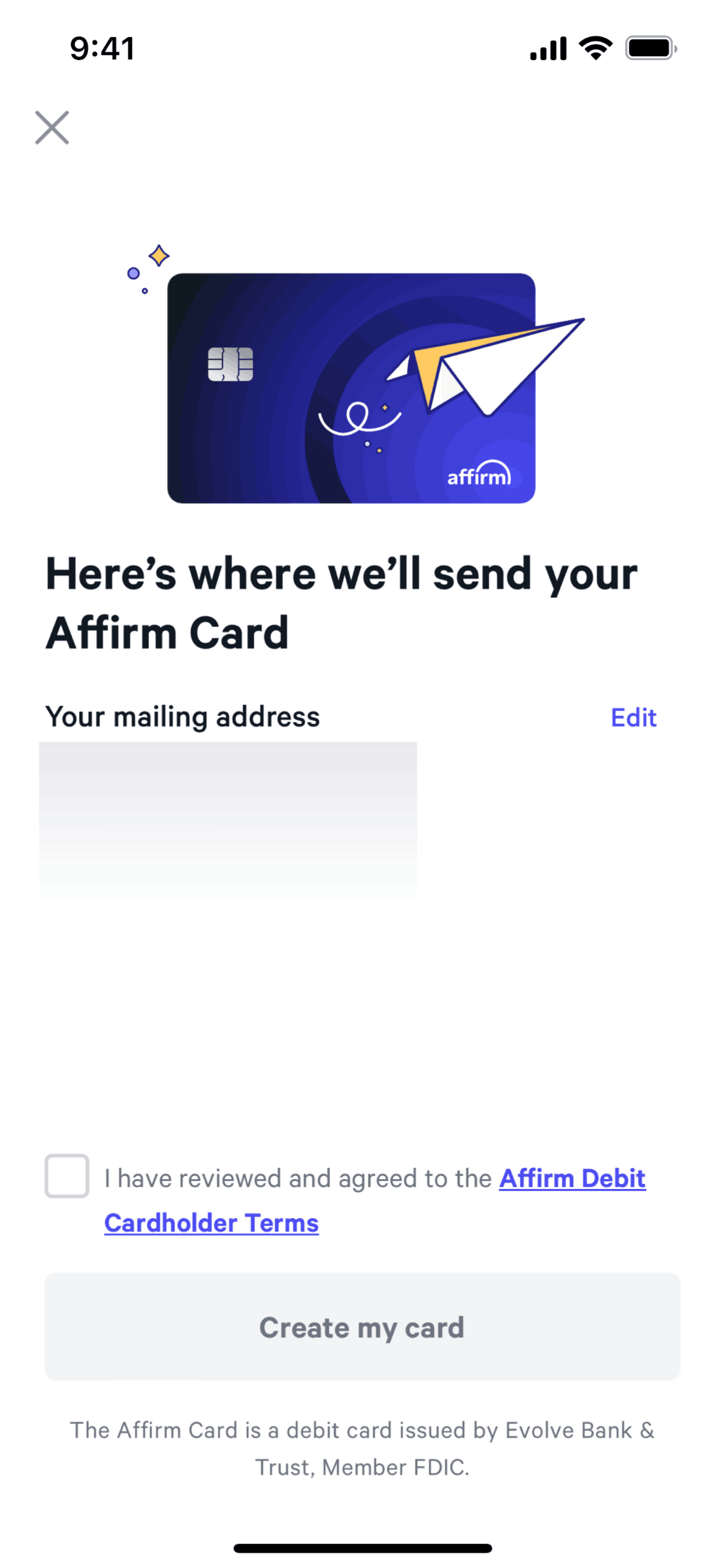 Affirm iOS Finance interface screenshot 10