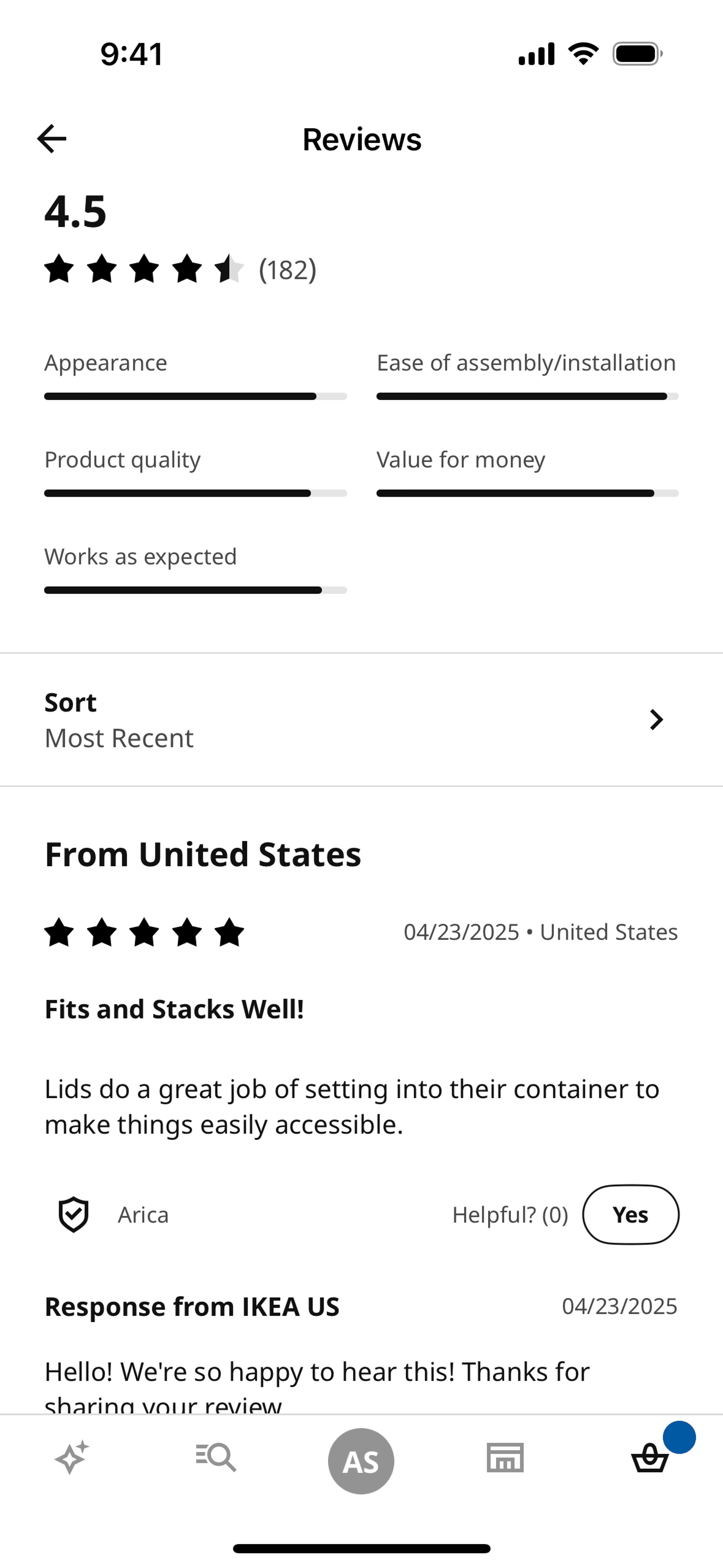 IKEA iOS Shopping interface screenshot 21