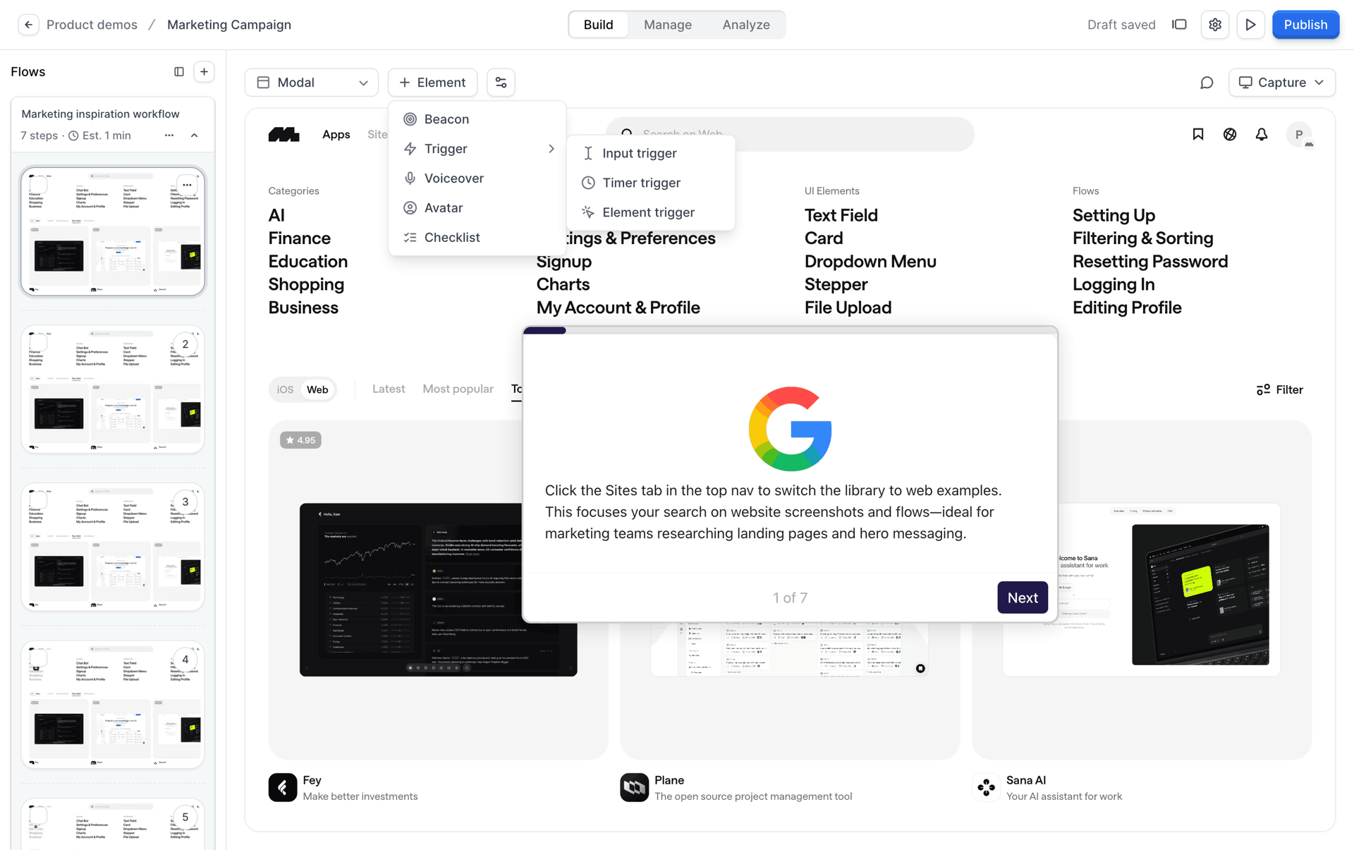 Navattic Web Business interface screenshot 24