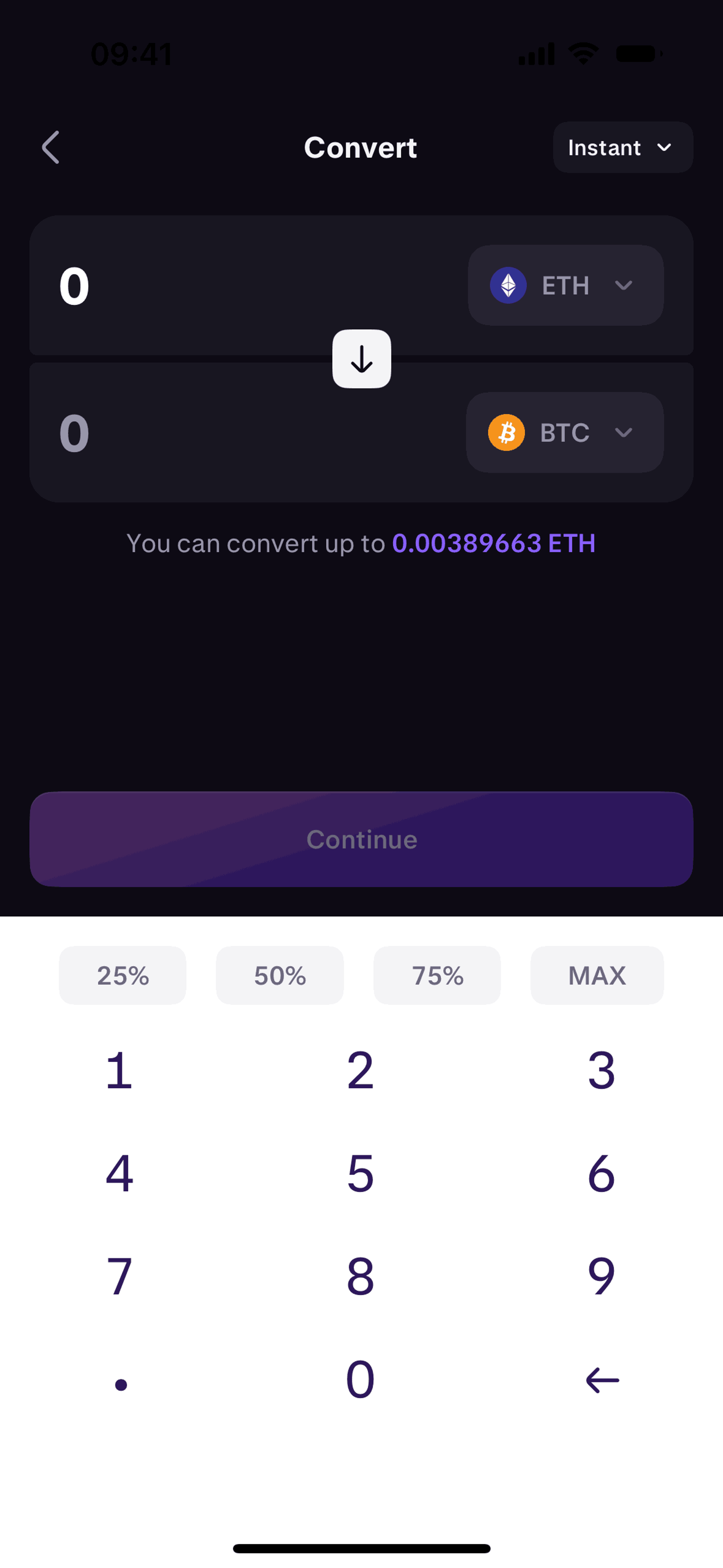 Kraken iOS Finance interface screenshot 11