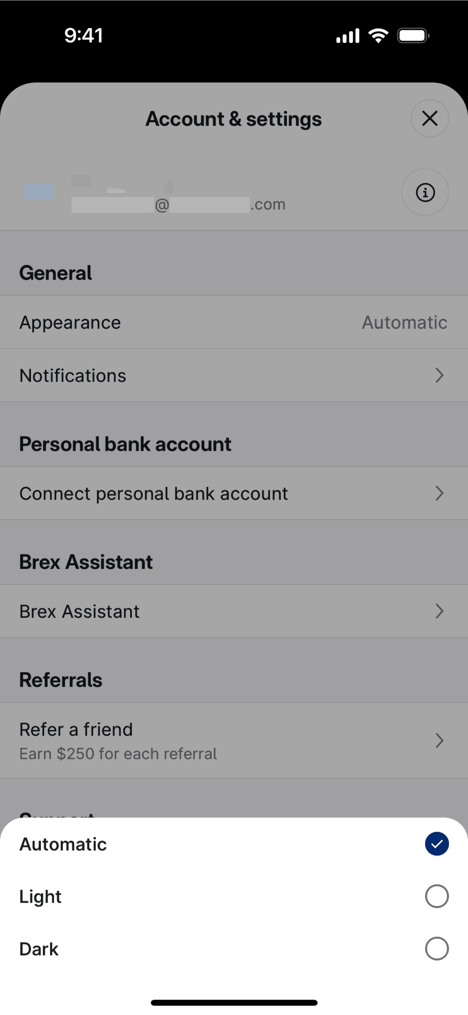 Brex iOS Business interface screenshot 10