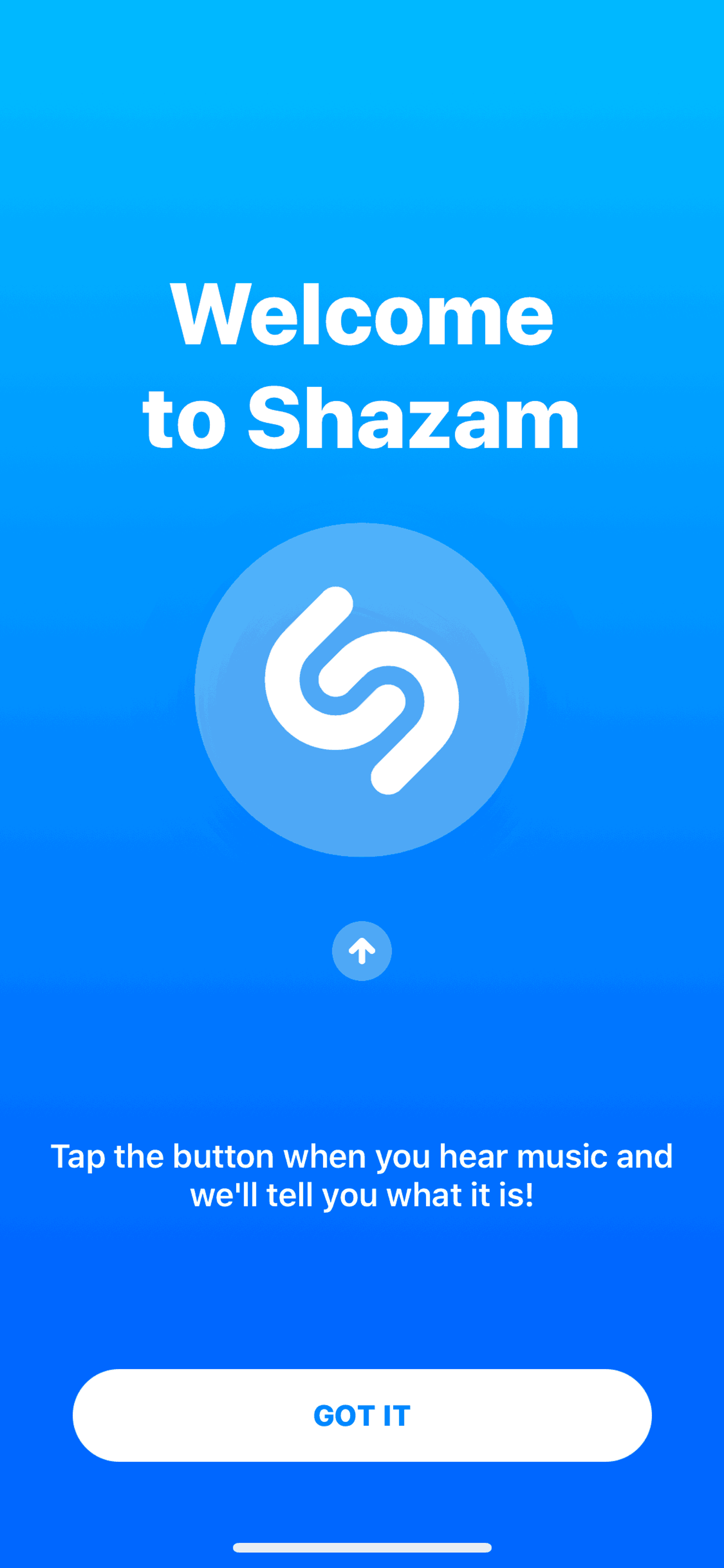 Shazam iOS Music & Audio interface screenshot 1