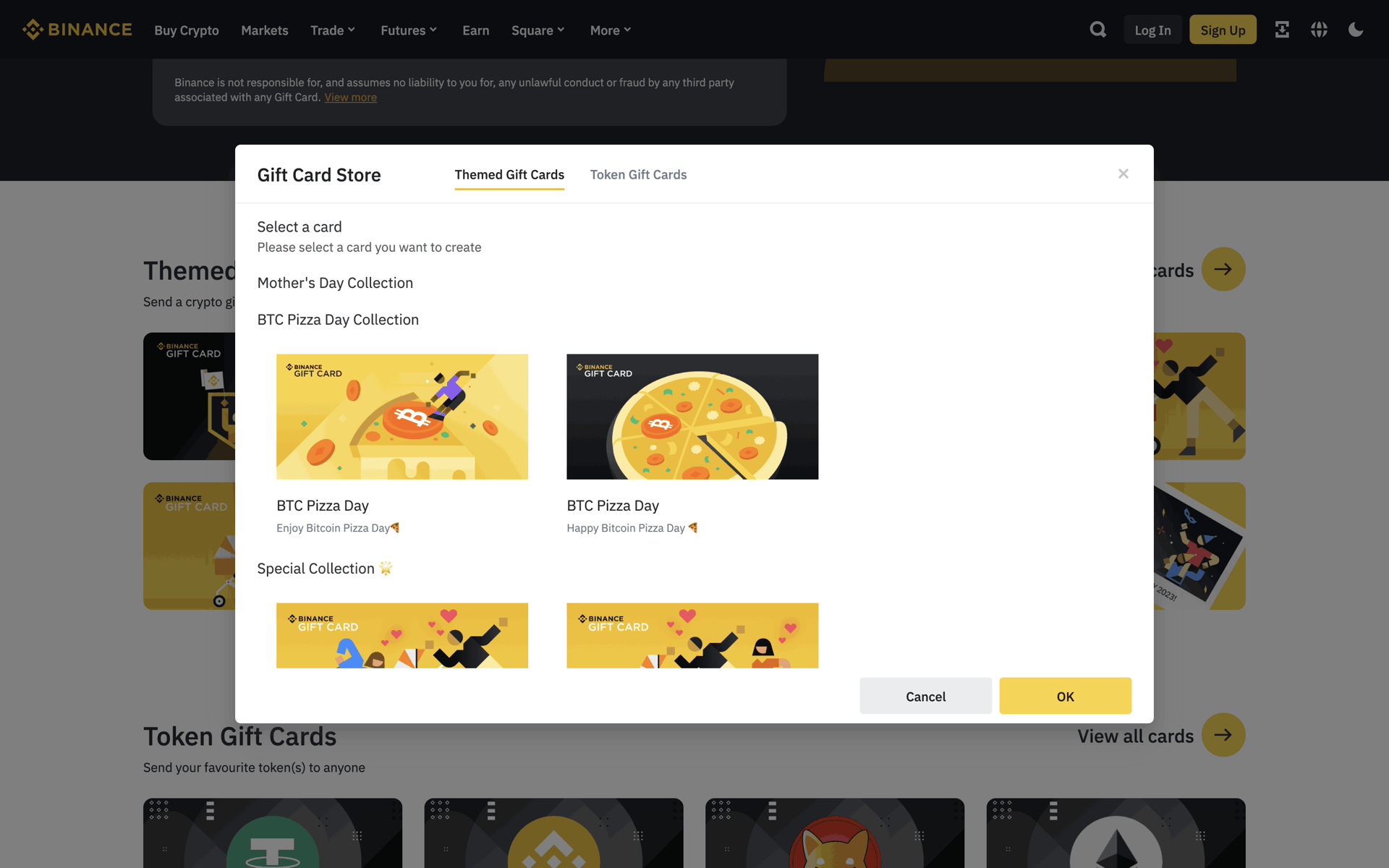 Binance Web Finance interface screenshot 23