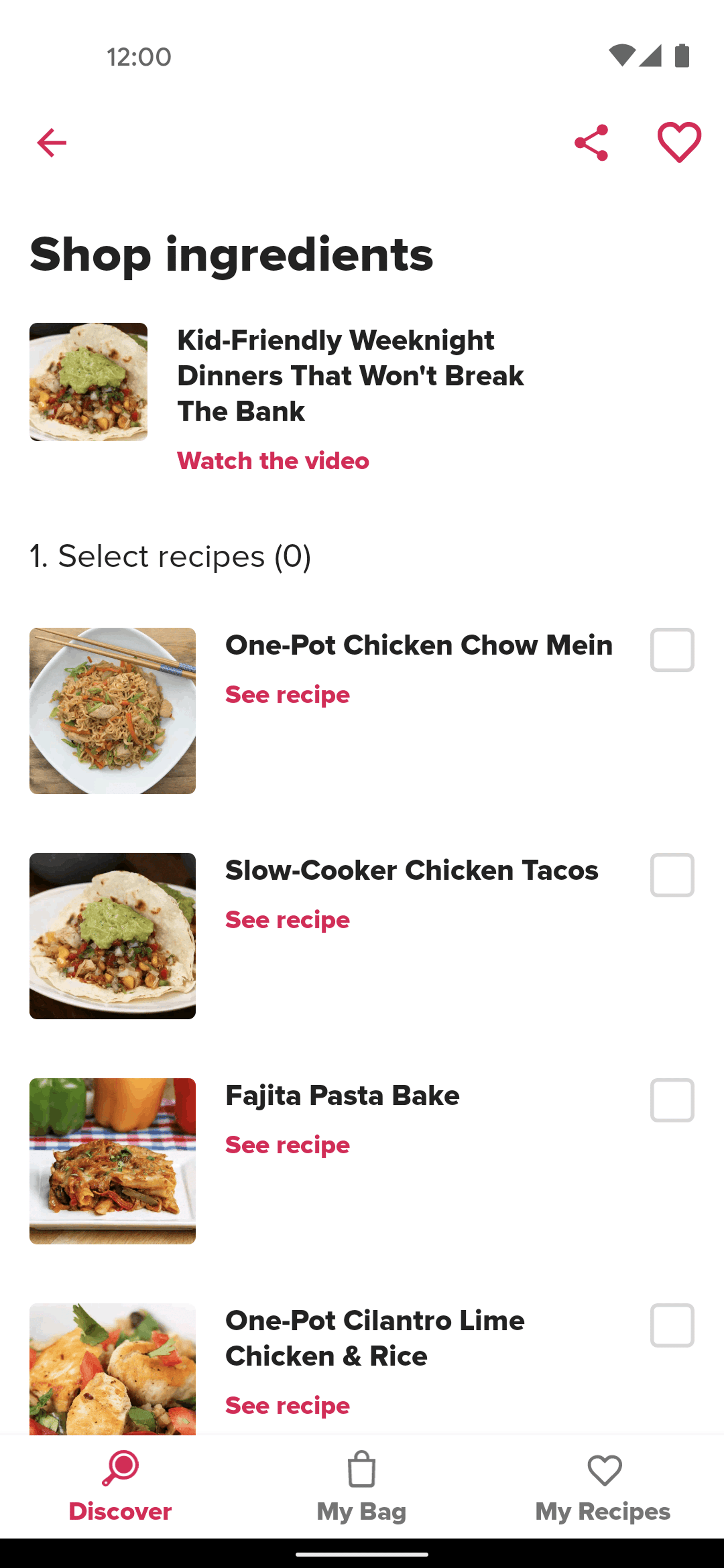 Tasty Android Food & Drink interface screenshot 3