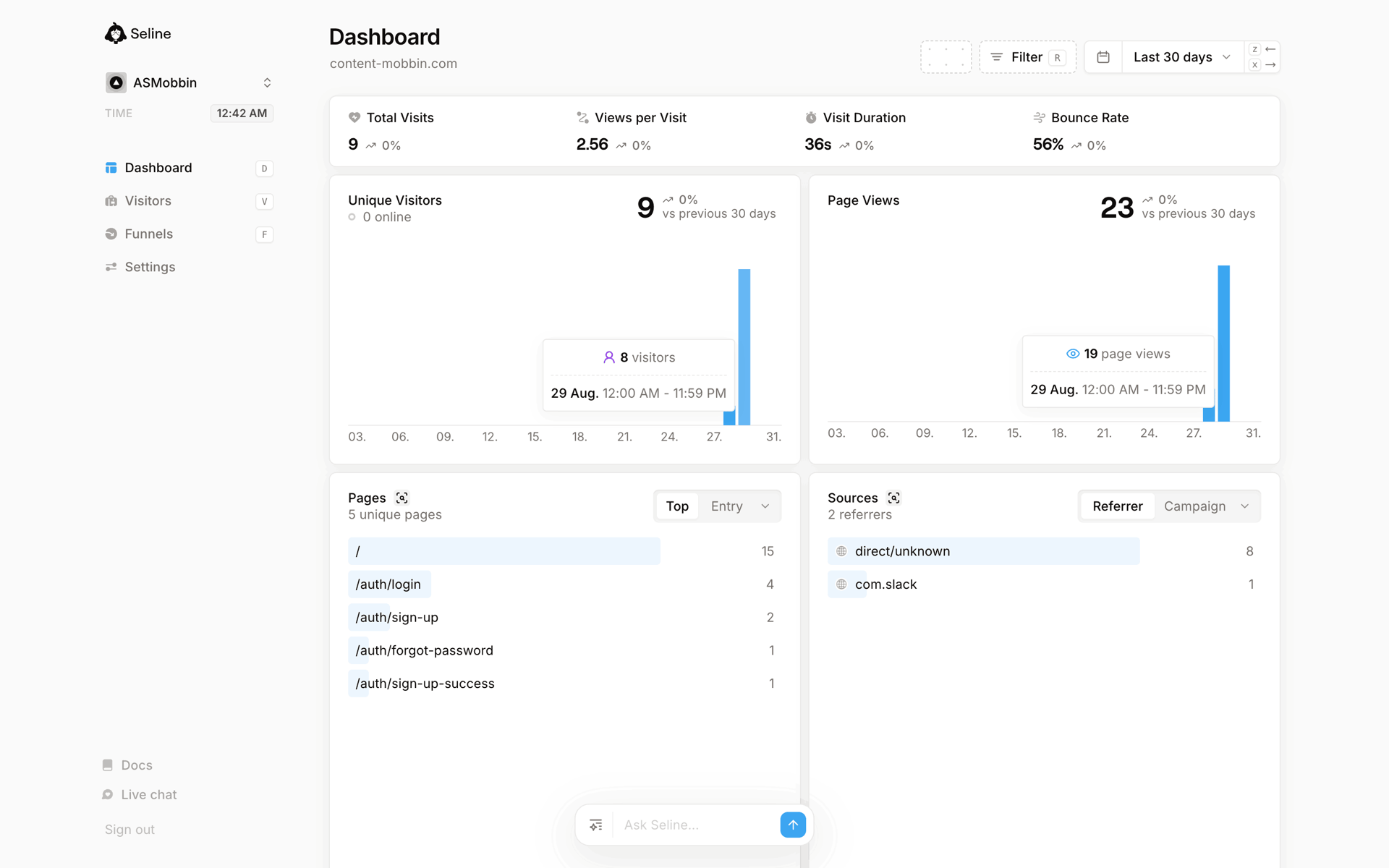 Seline Web Developer Tools interface screenshot 4